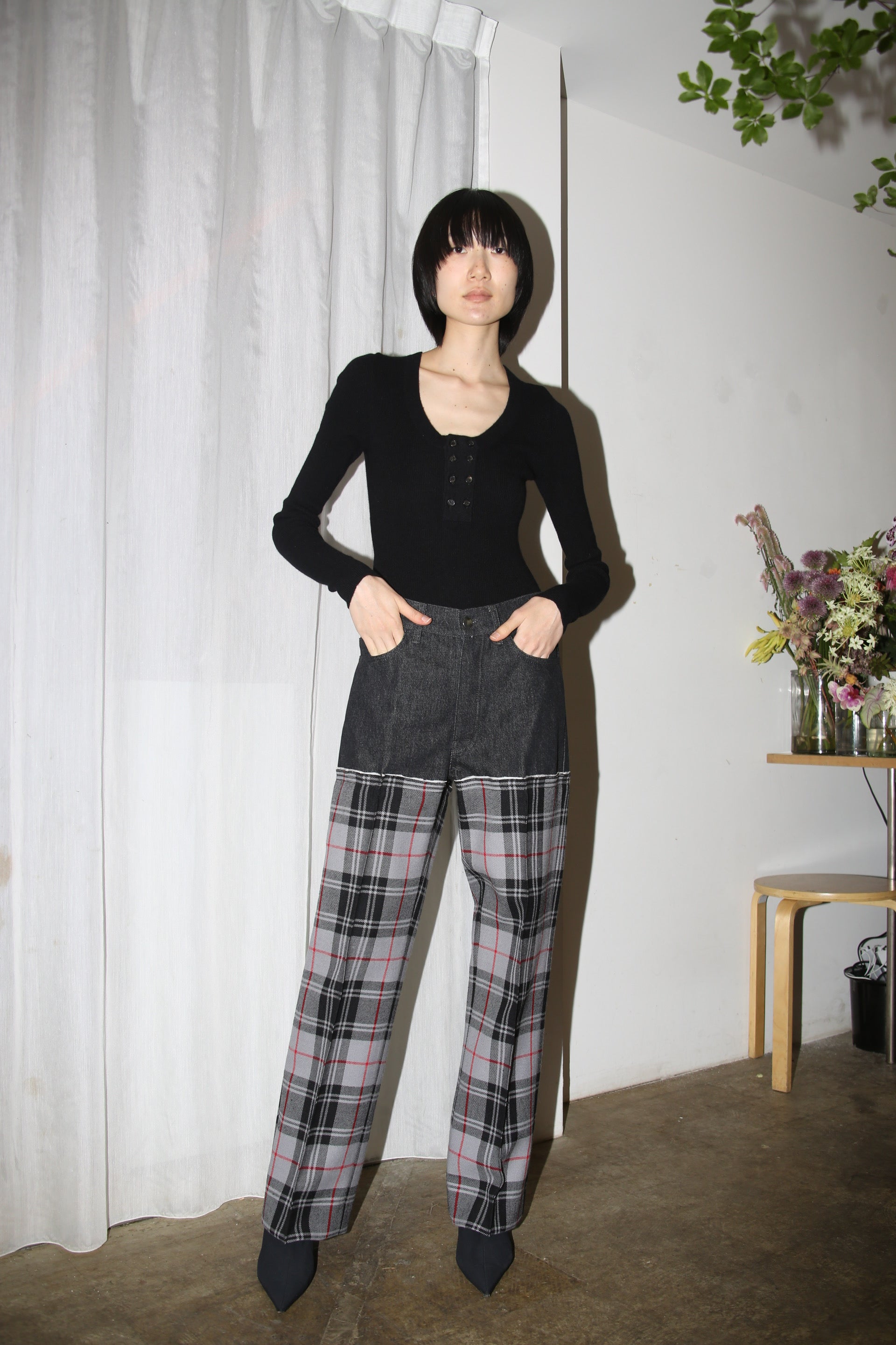 2006 DSQUARED2 / CASHMERE KNIT BODY SUIT IN BLACK