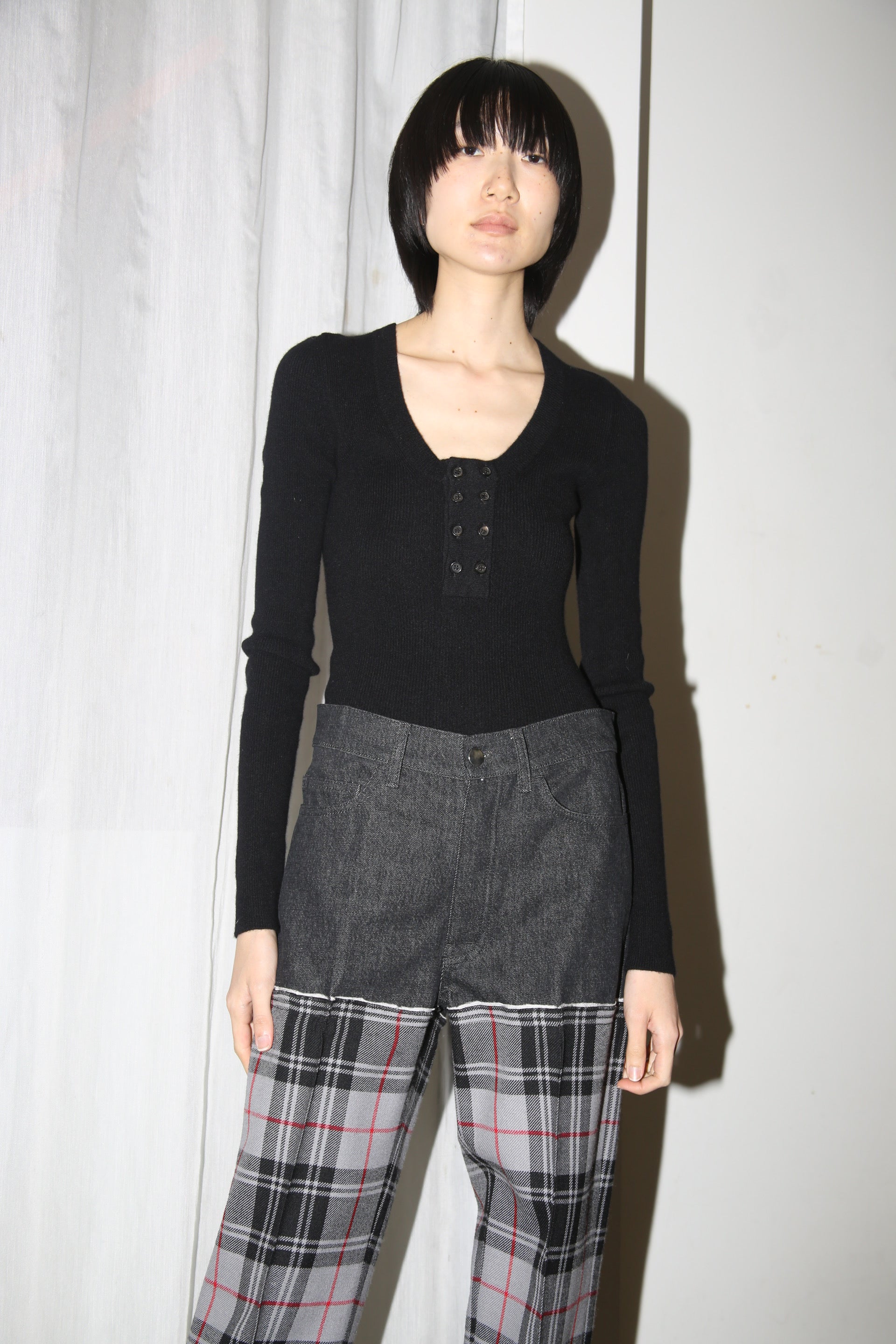 2006 DSQUARED2 / CASHMERE KNIT BODY SUIT IN BLACK