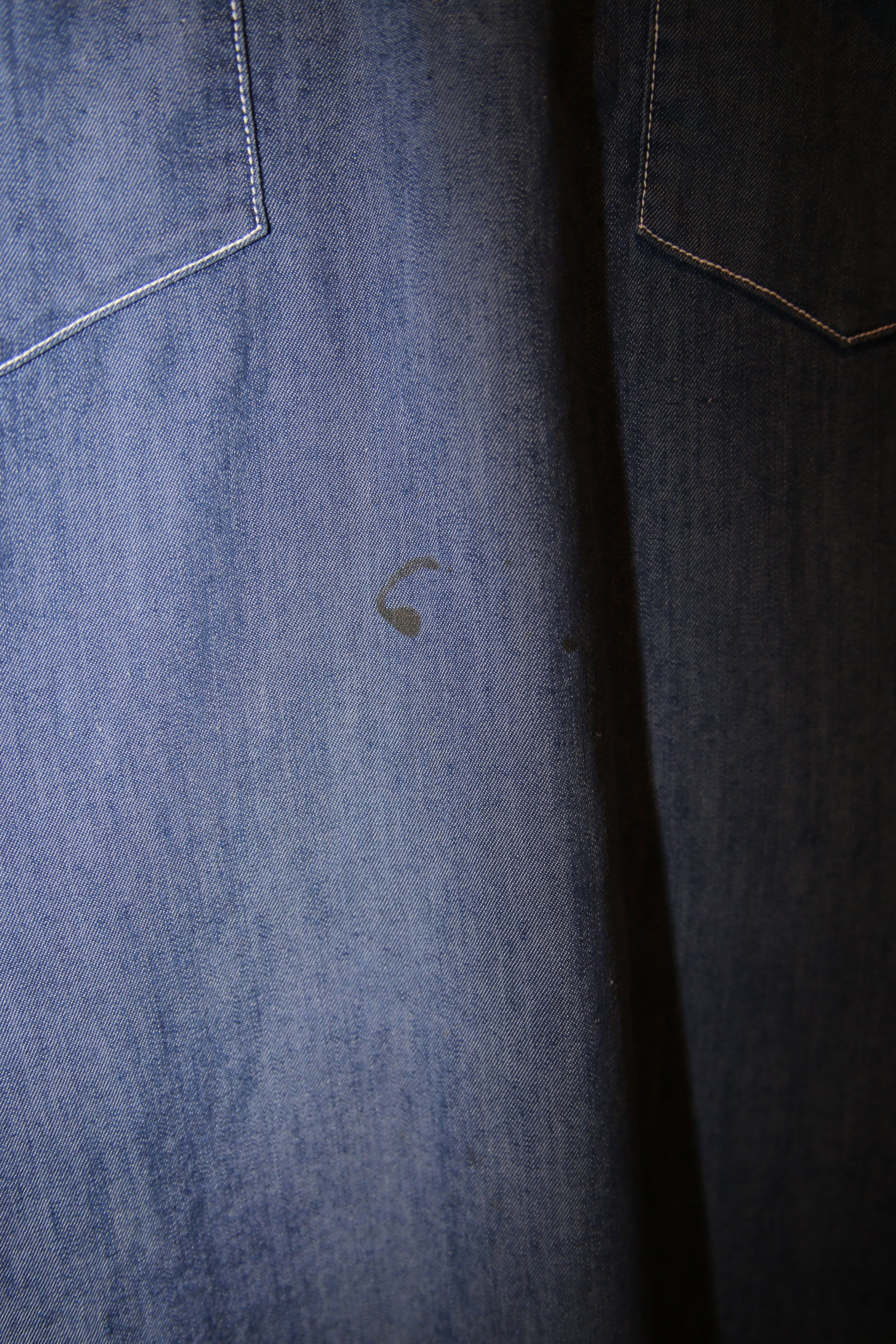 1970 ROEBUCKS / PULLOVER DENIM WESTERN SHIRT