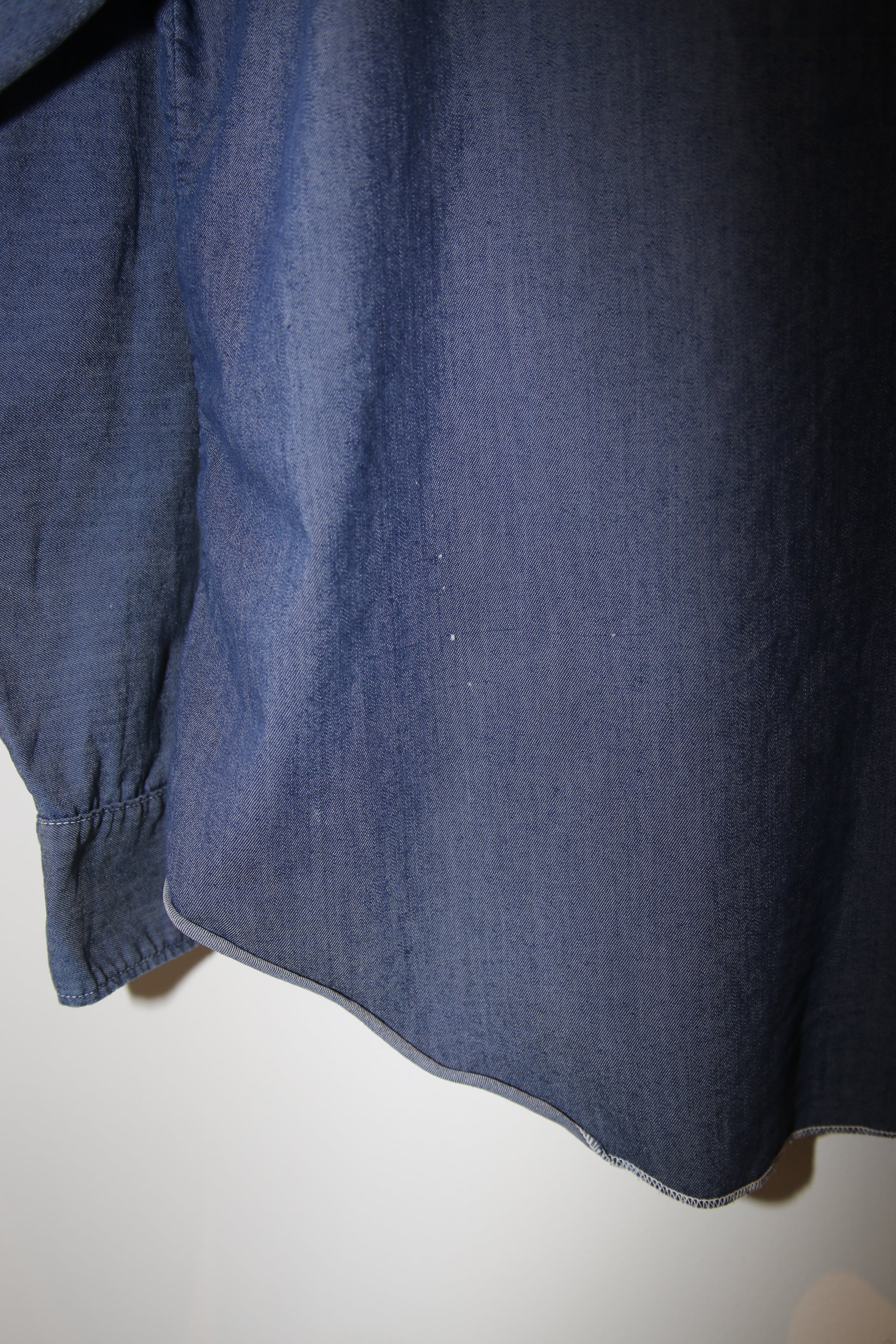 1970 ROEBUCKS / PULLOVER DENIM WESTERN SHIRT