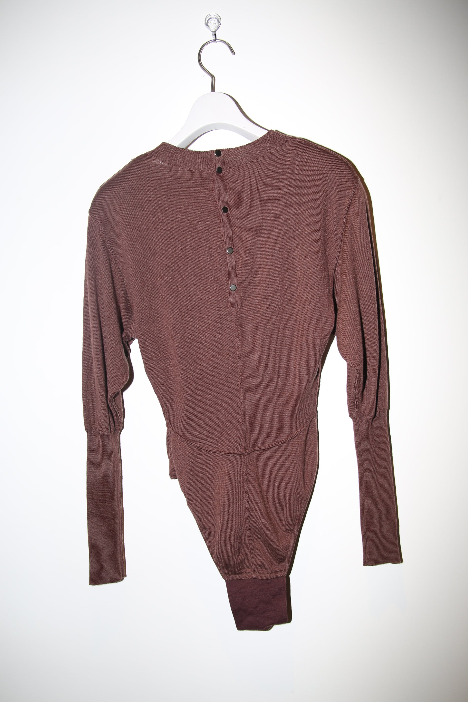 1980 ALAIA / SCULPTURE KNIT BODY SUIT WITH SKIRT : ENSEMBLE