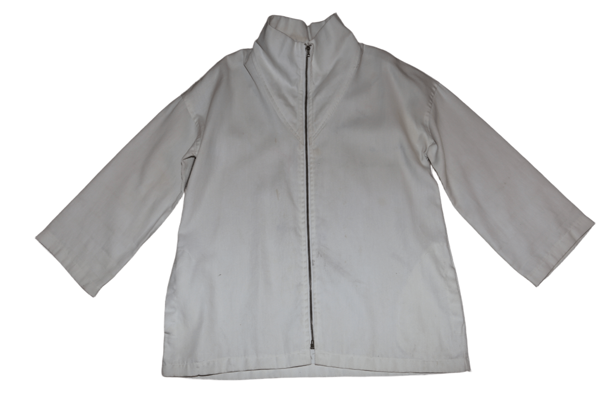 1970 VINTAGE / ZIP UP JACKET WITH MEMORIAL CHAIN STITCH EMBROIDERY
