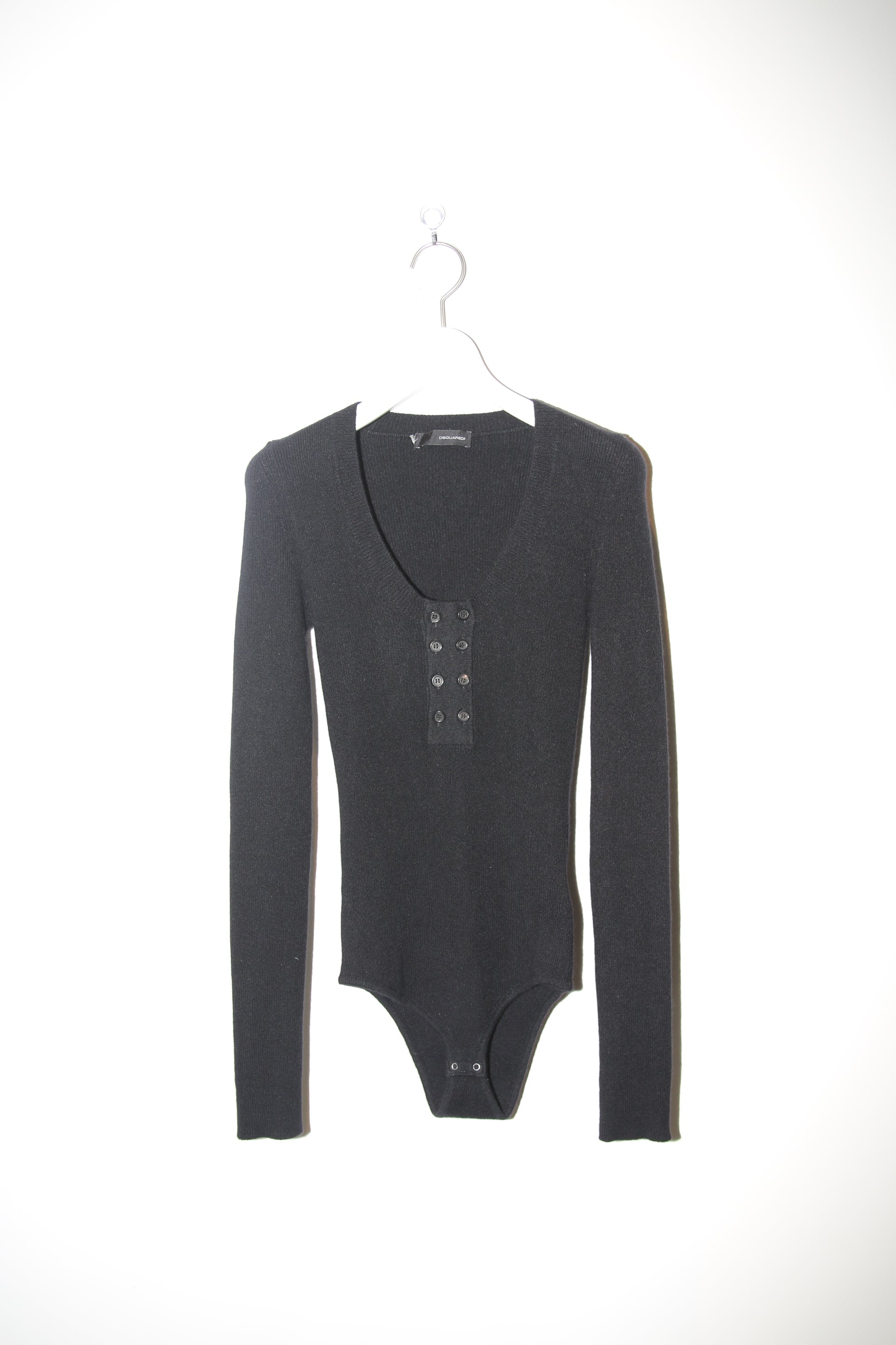 2006 DSQUARED2 / CASHMERE KNIT BODY SUIT IN BLACK