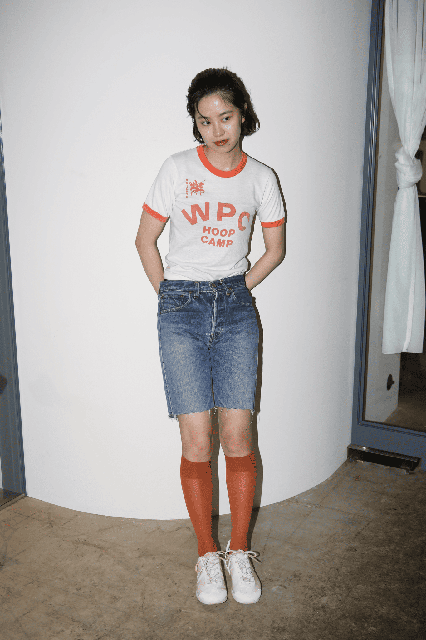1970 LEVIS / 501 ROKU-ROKU SINGLE: CUT OFF DENIM SHORTS
