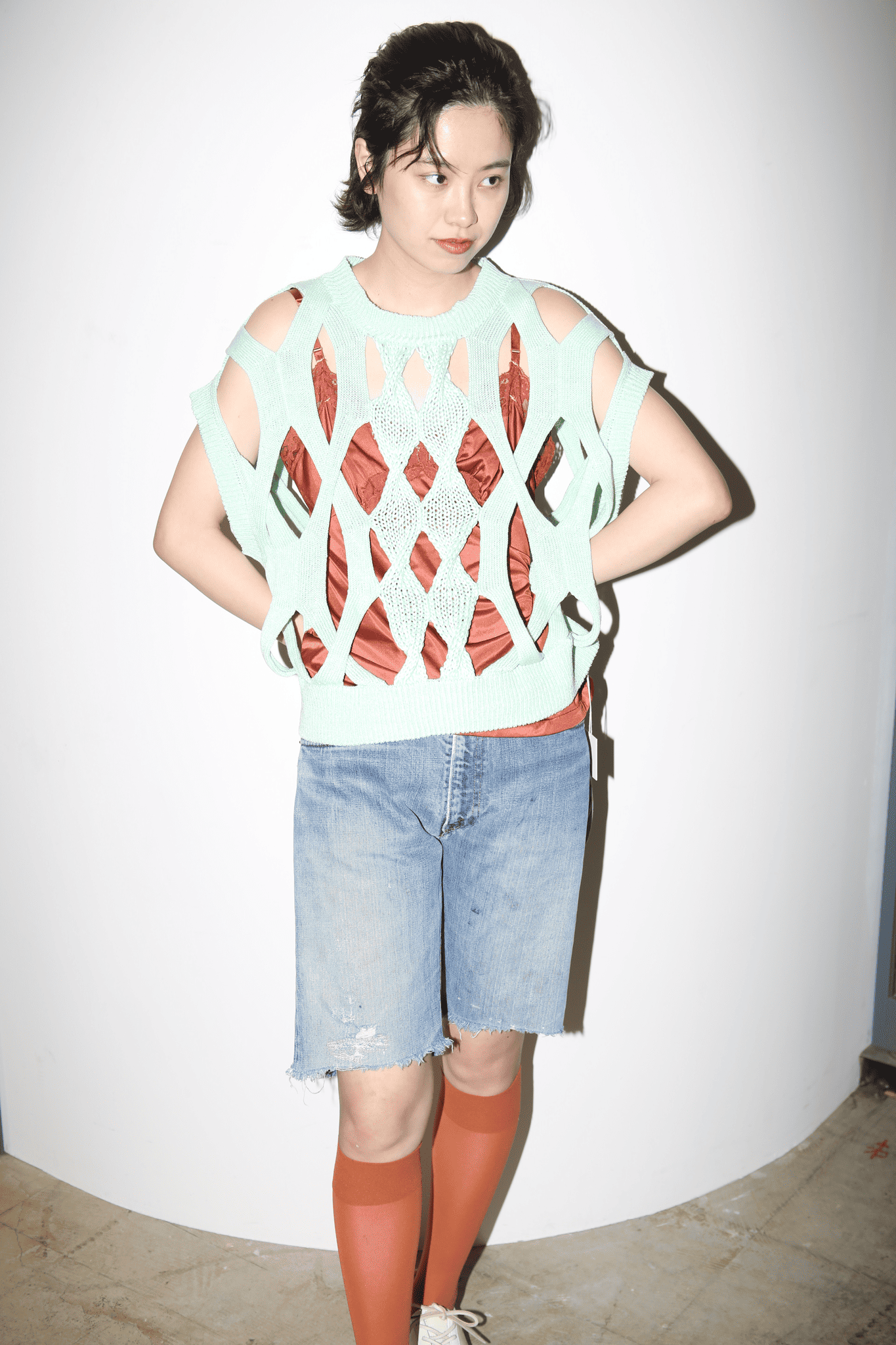 1970 LEVIS / 505 BIG E: CUT OFF DENIM SHORTS