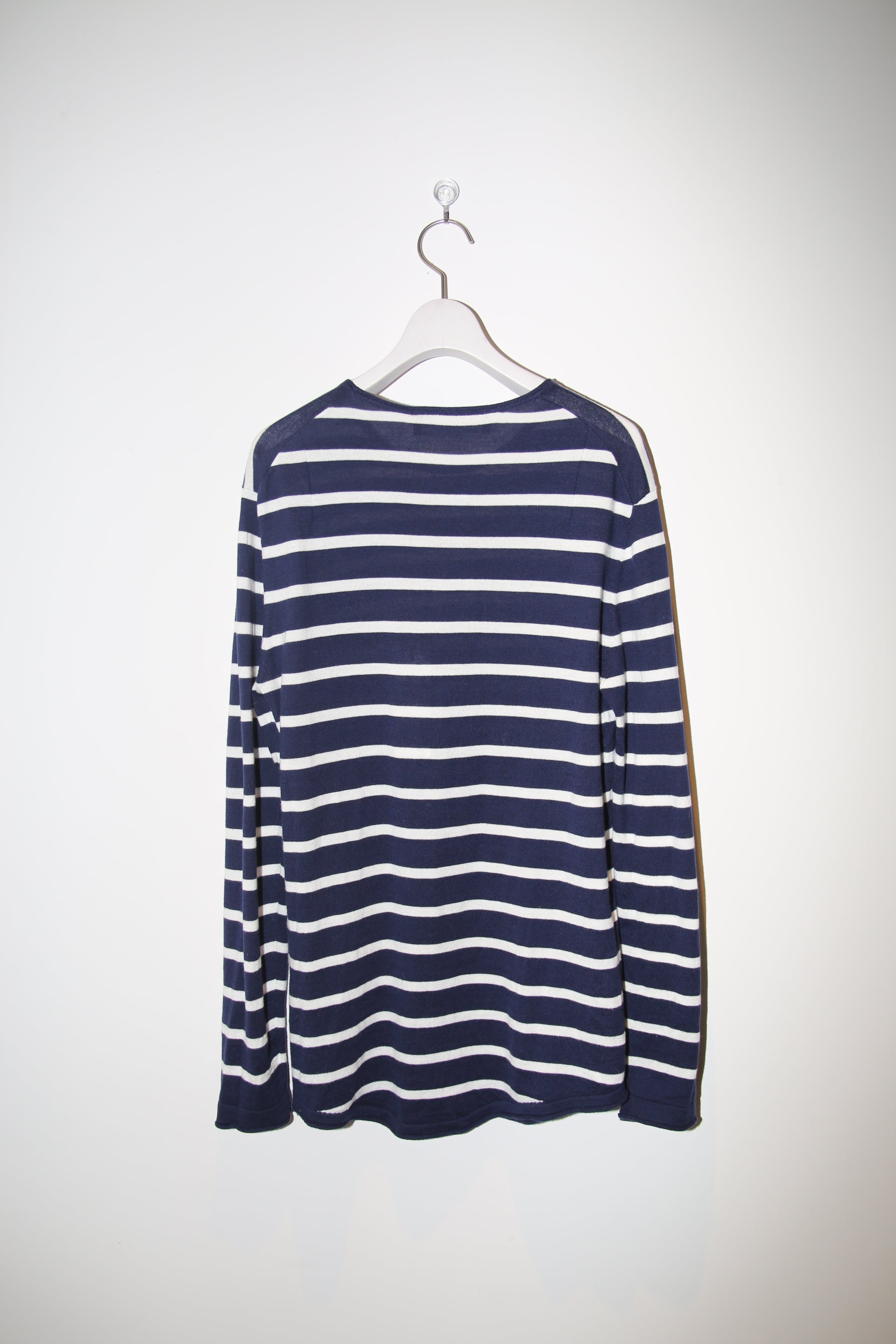 2000 NEIL BARETT / LONG AND LEAN BORDER SWEATER IN COTTON