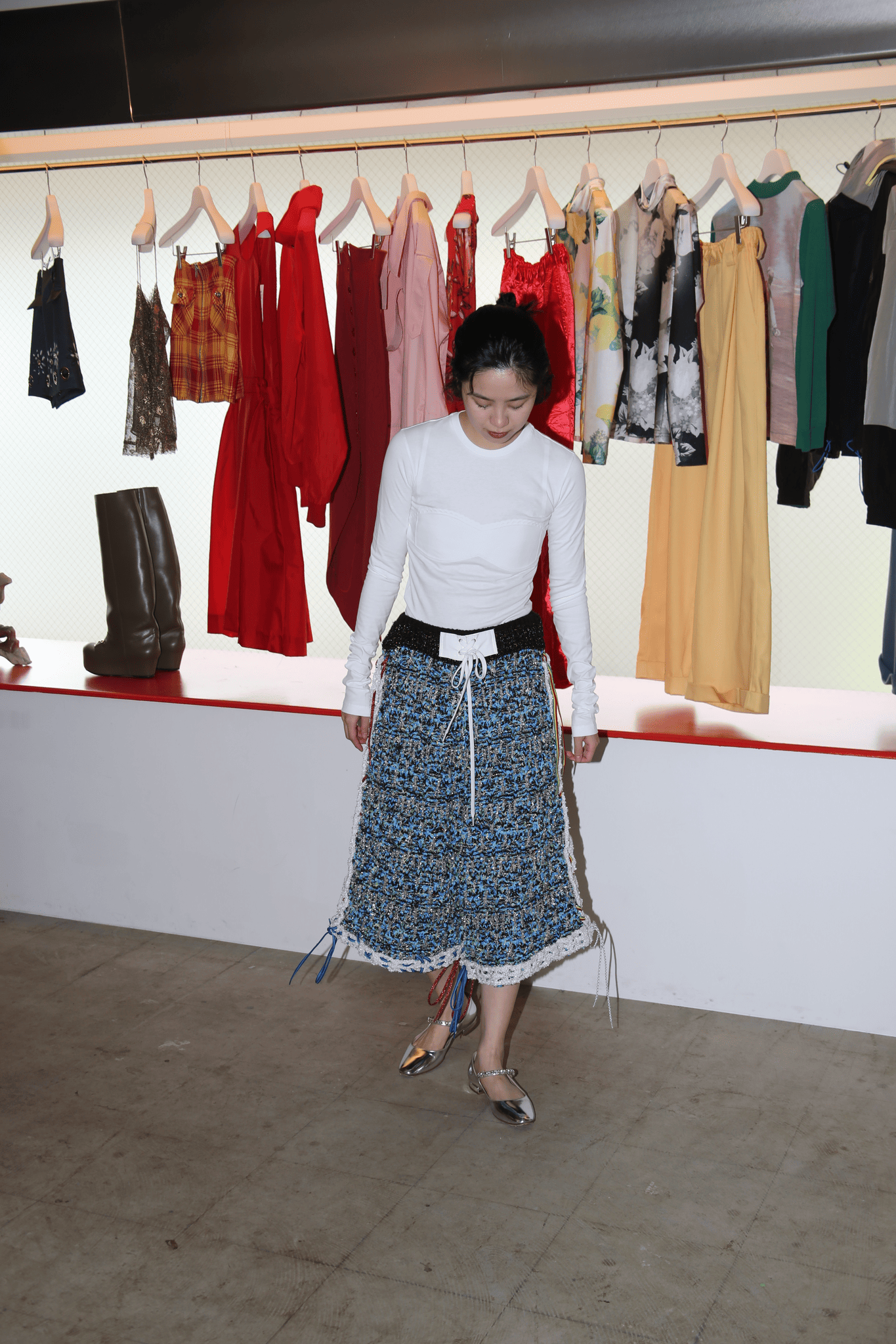 JULIE KEGELS / KNITTED TWEED SHORTS