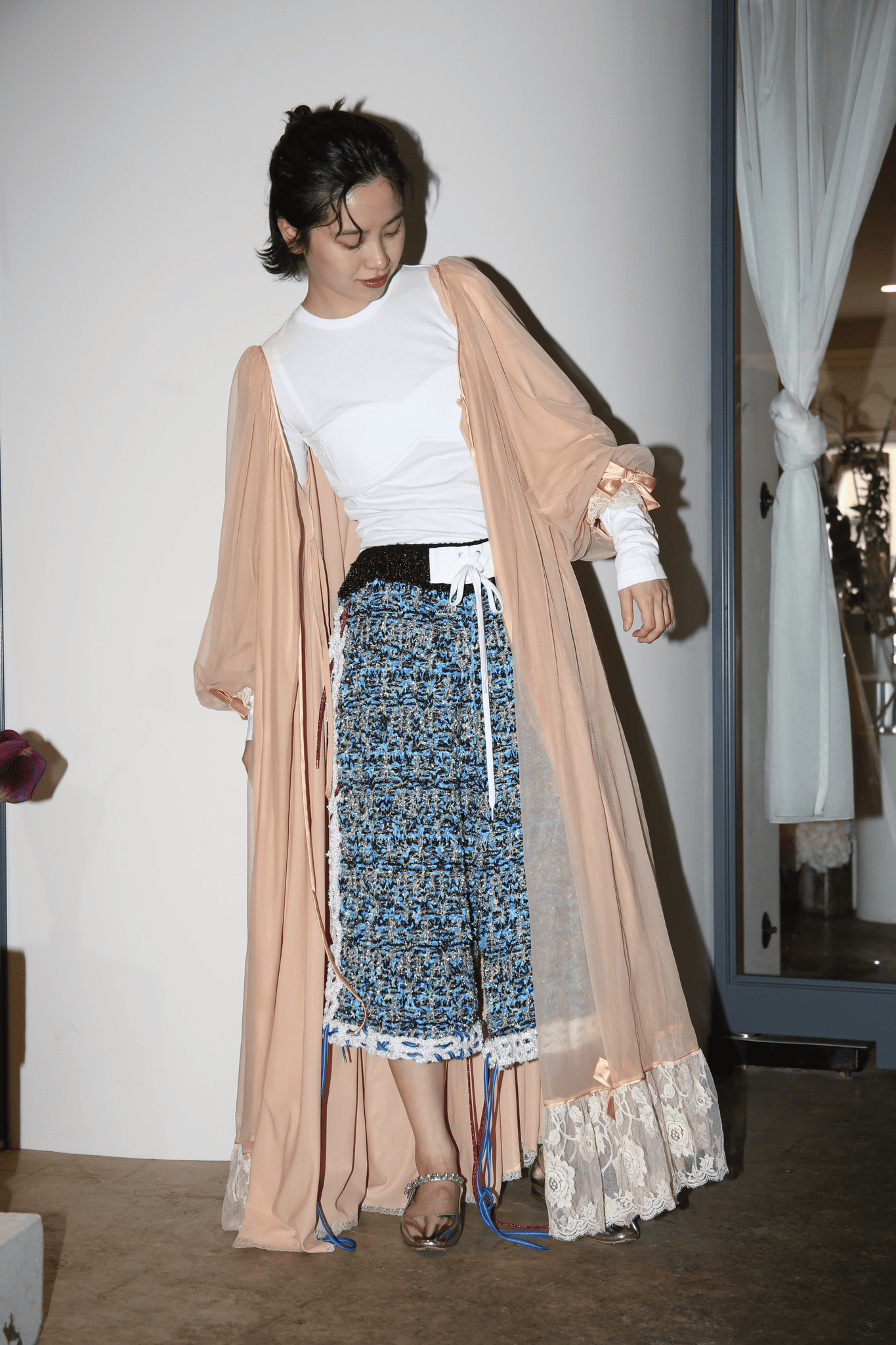 JULIE KEGELS / KNITTED TWEED SHORTS