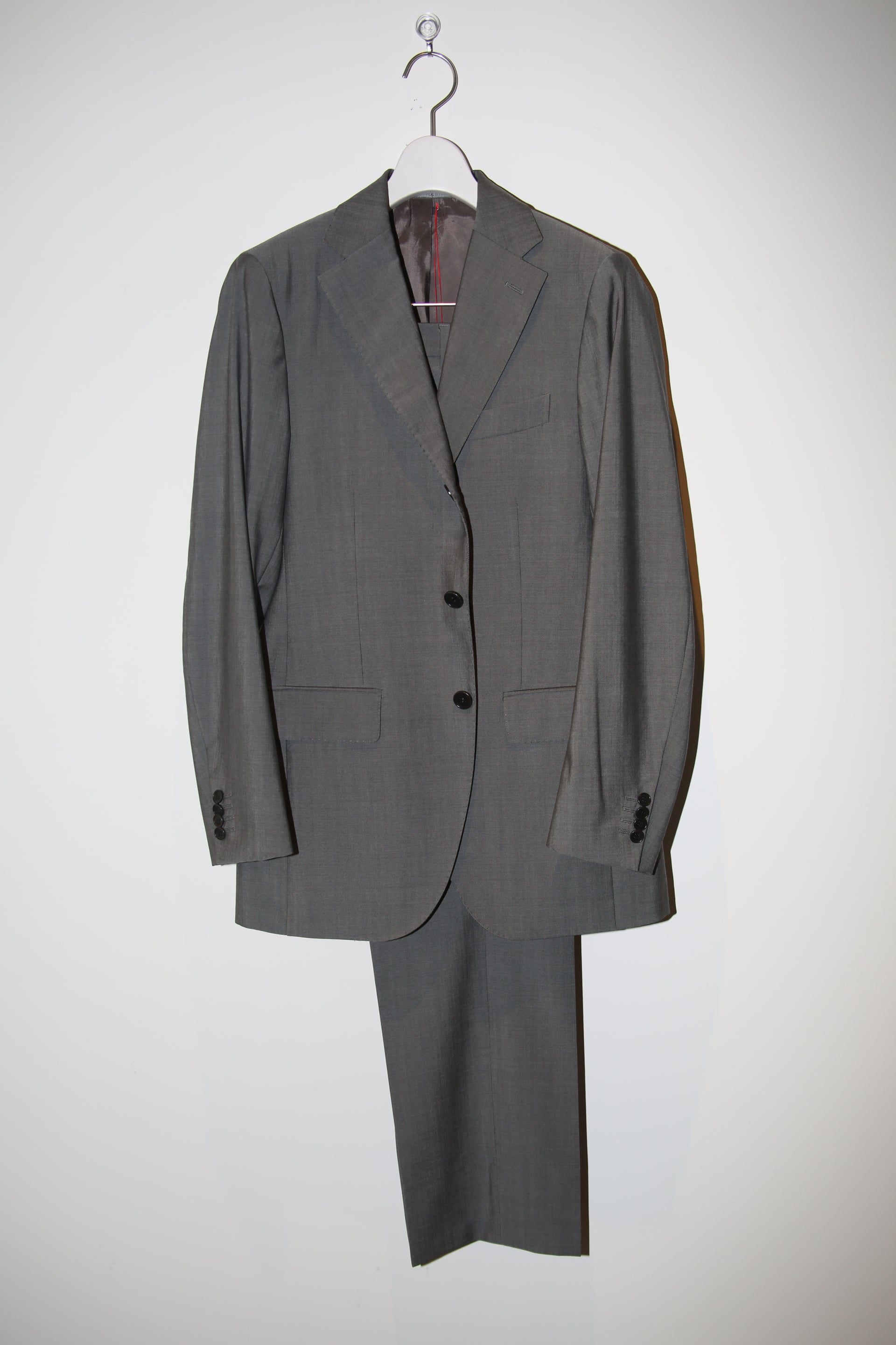 2010 CANTARELLI / WOOL TAILORED SUIT IN GREY : SIZE 44