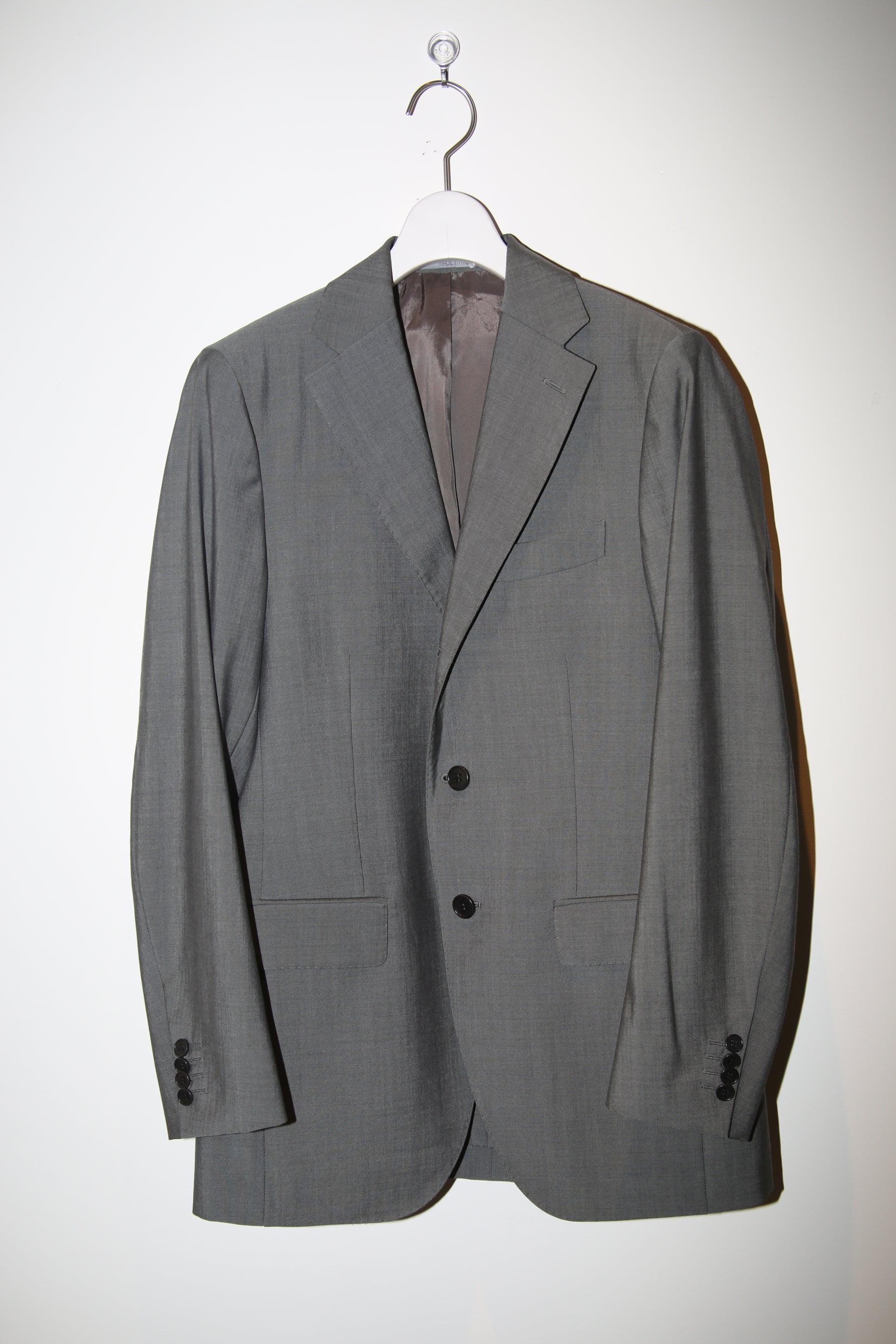 2010 CANTARELLI / WOOL TAILORED SUIT IN GREY : SIZE 44