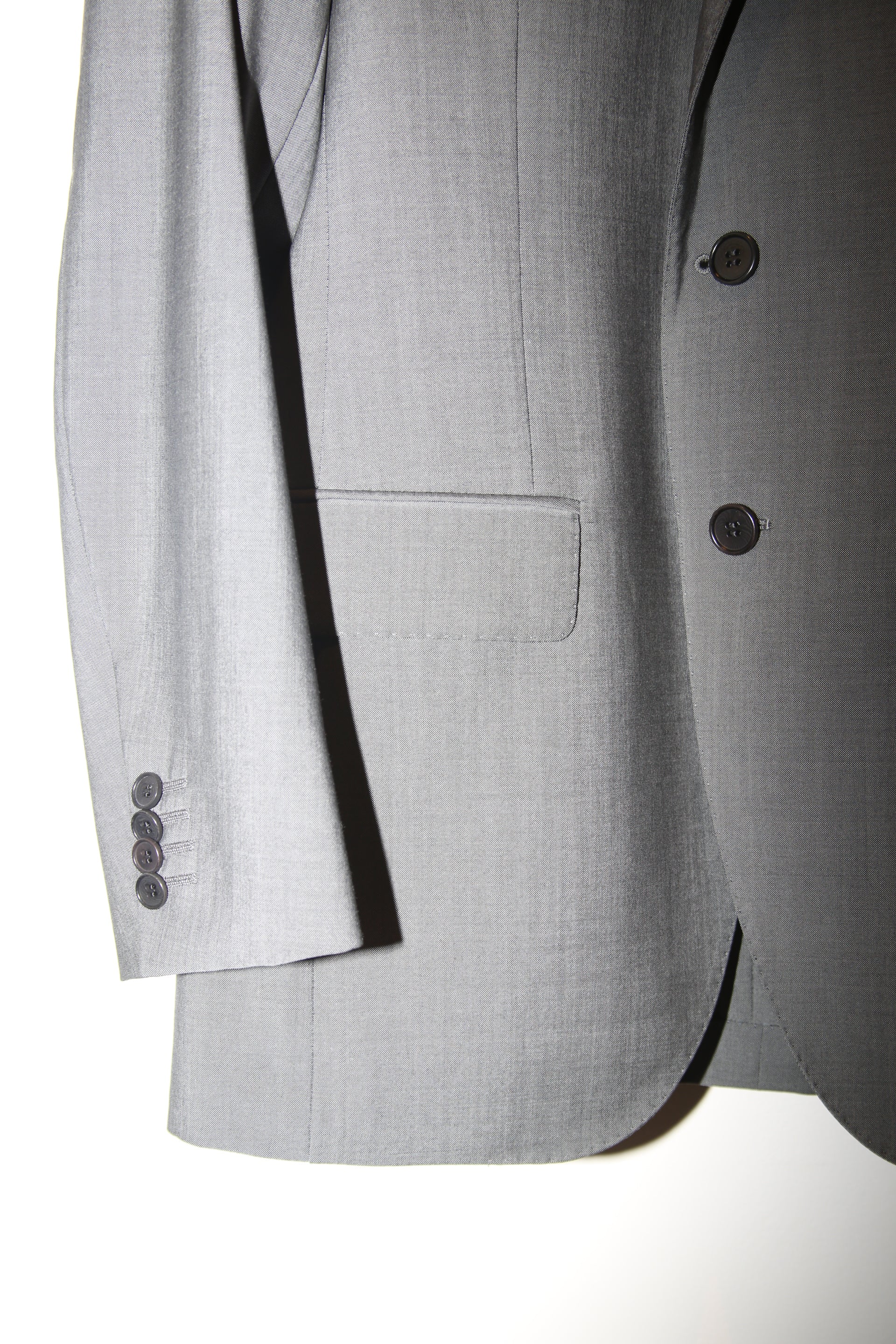 2010 CANTARELLI / WOOL TAILORED SUIT IN GREY : SIZE 44