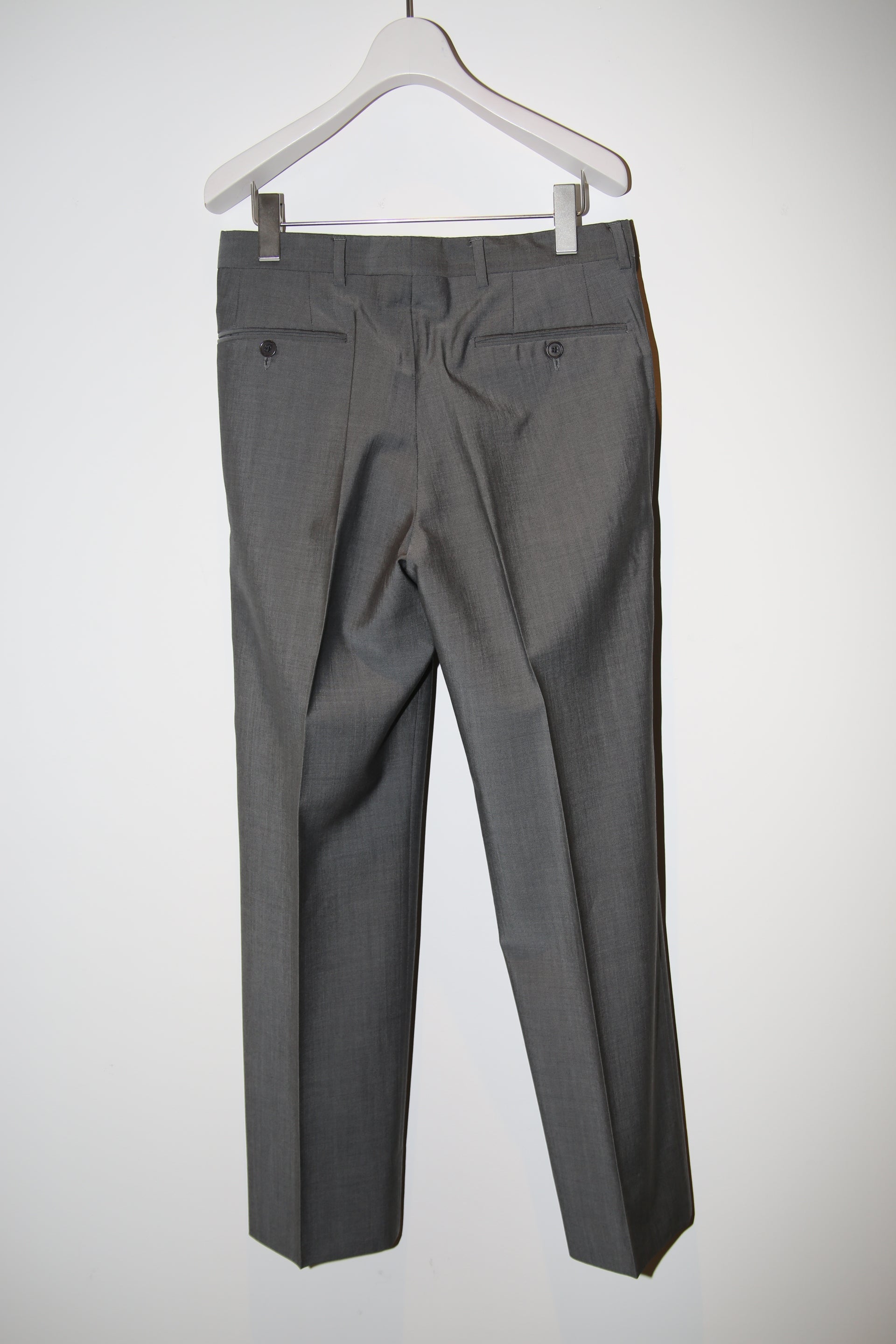 2010 CANTARELLI / WOOL TAILORED SUIT IN GREY : SIZE 44