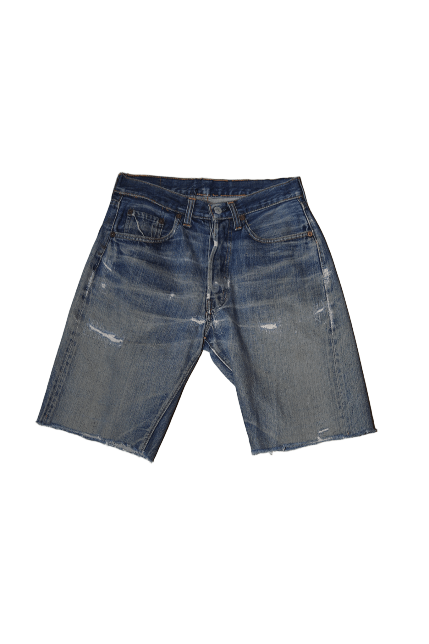 1960 LEVIS / 501 BIG E: CUT OFF DENIM SHORTS