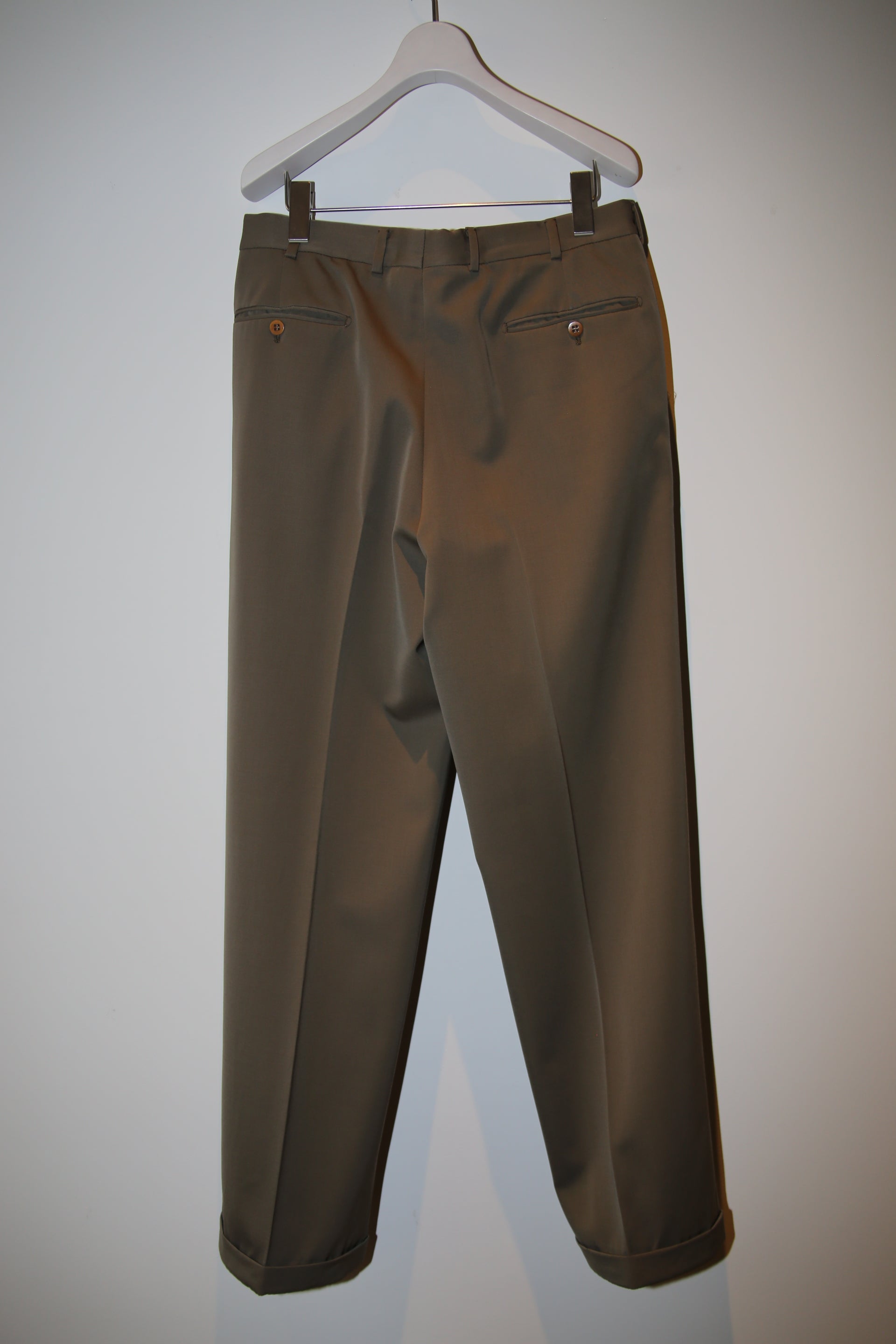 1990 BELVEST / WOOL SOLARO TAILORED SUIT : SIZE 46