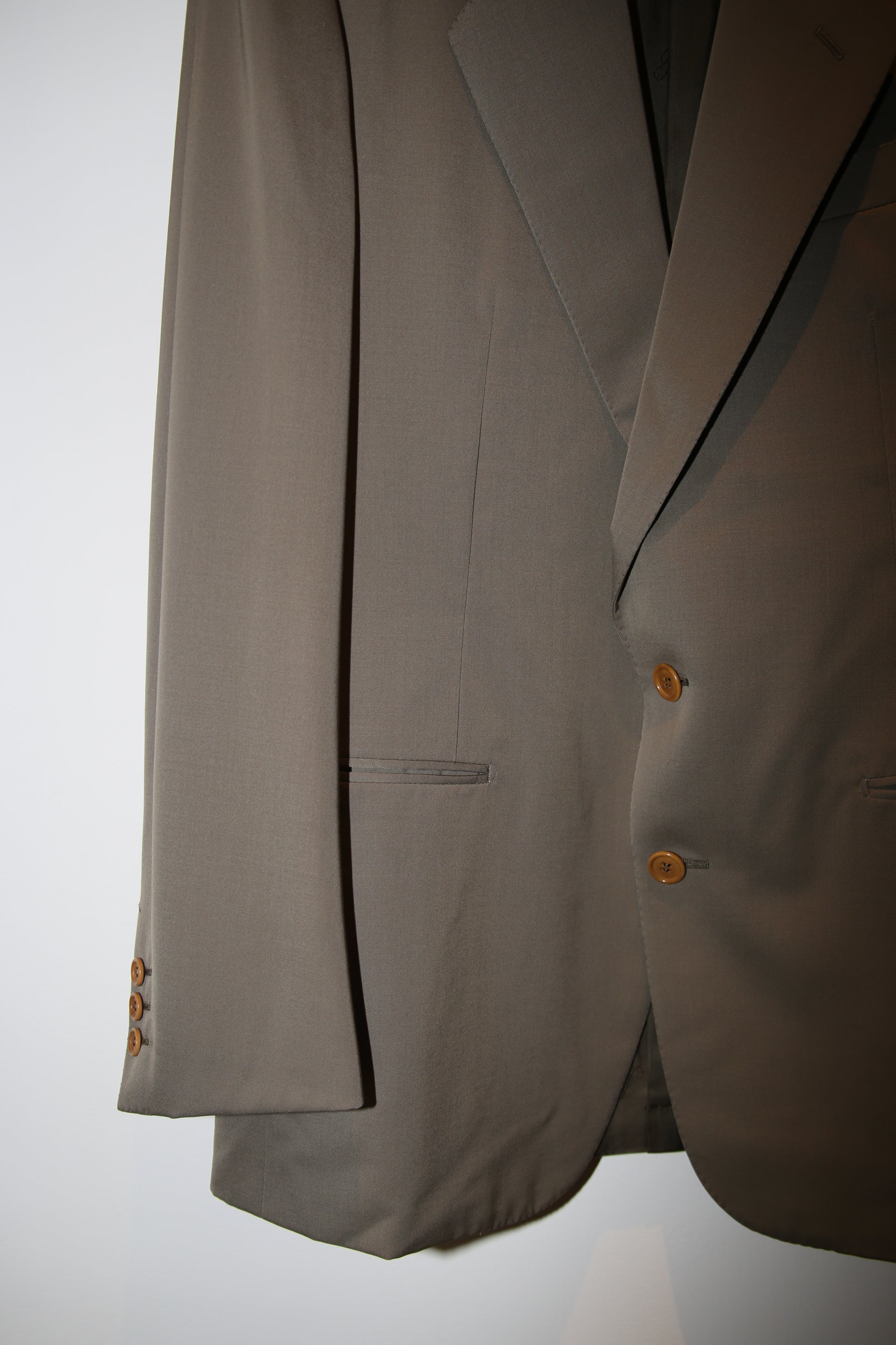 1990 BELVEST / WOOL SOLARO TAILORED SUIT : SIZE 46