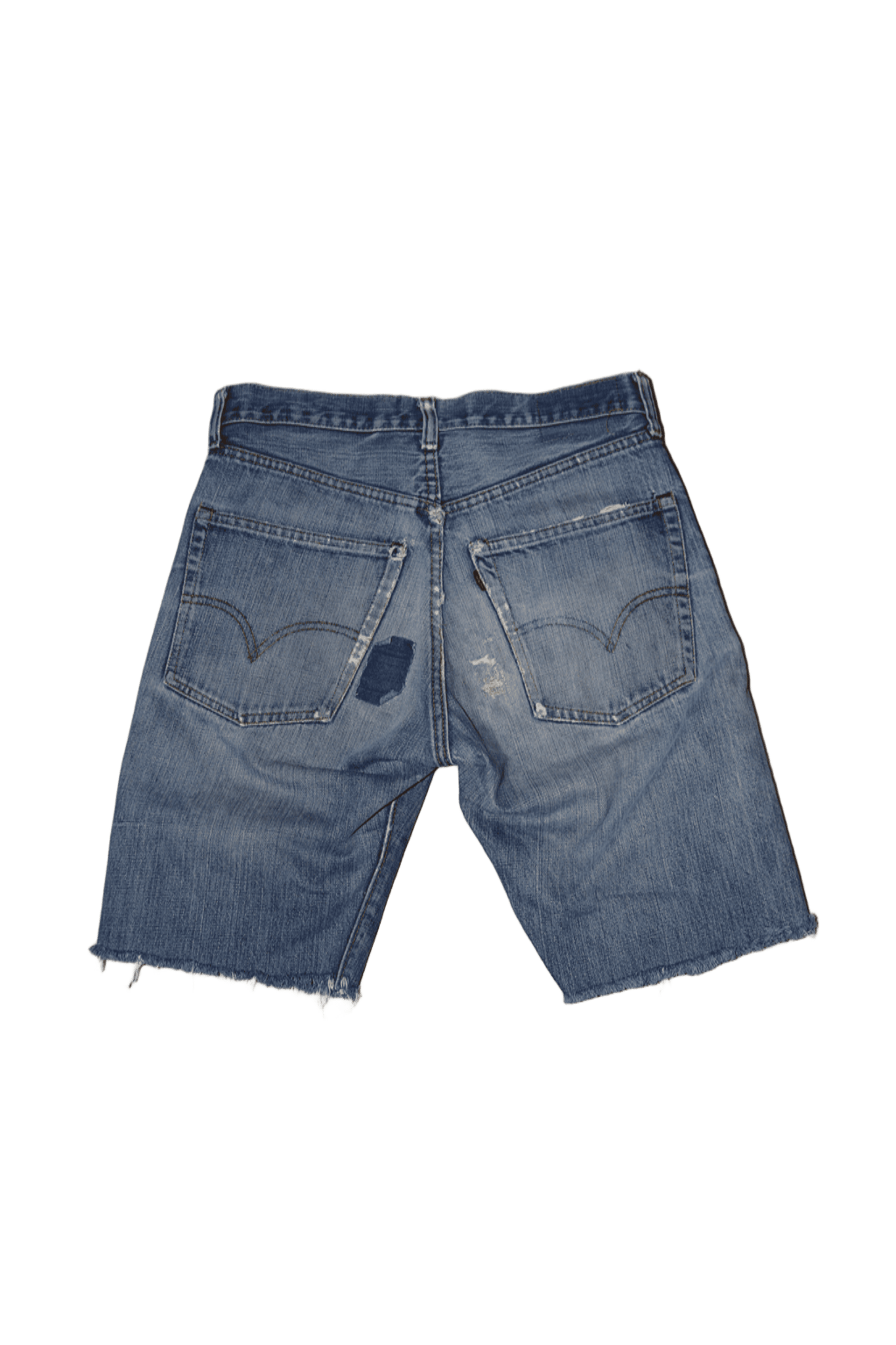 1970 LEVIS / 505 BIG E: CUT OFF DENIM SHORTS