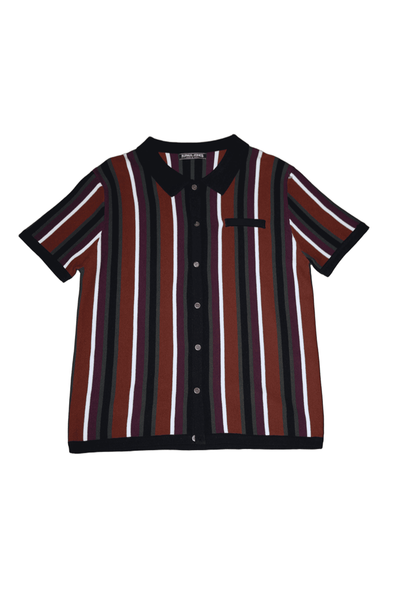 2000 VINTAGE / SUMMER KNIT POLO SHIRT IN STRIPE