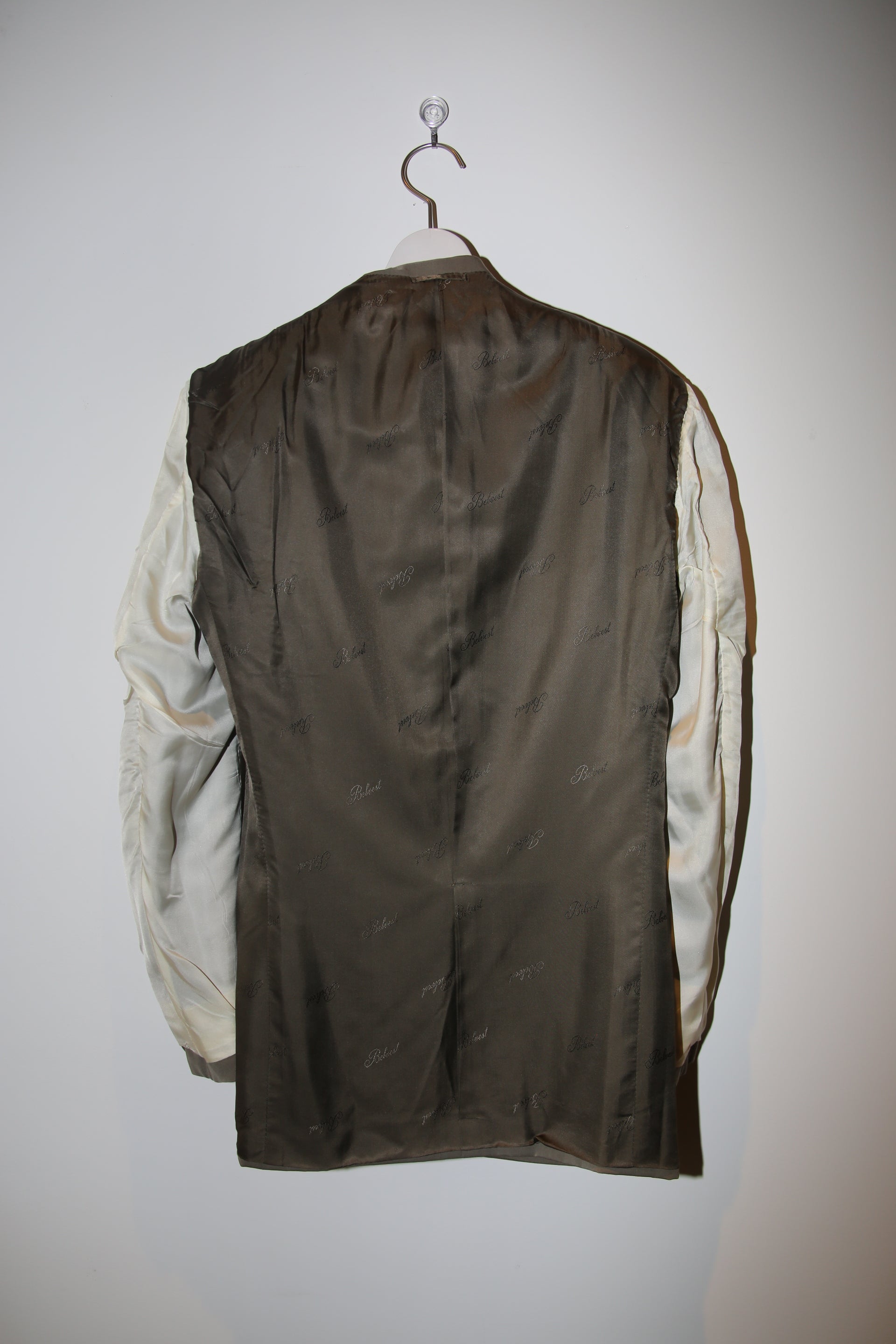 1990 BELVEST / WOOL SOLARO TAILORED SUIT : SIZE 46