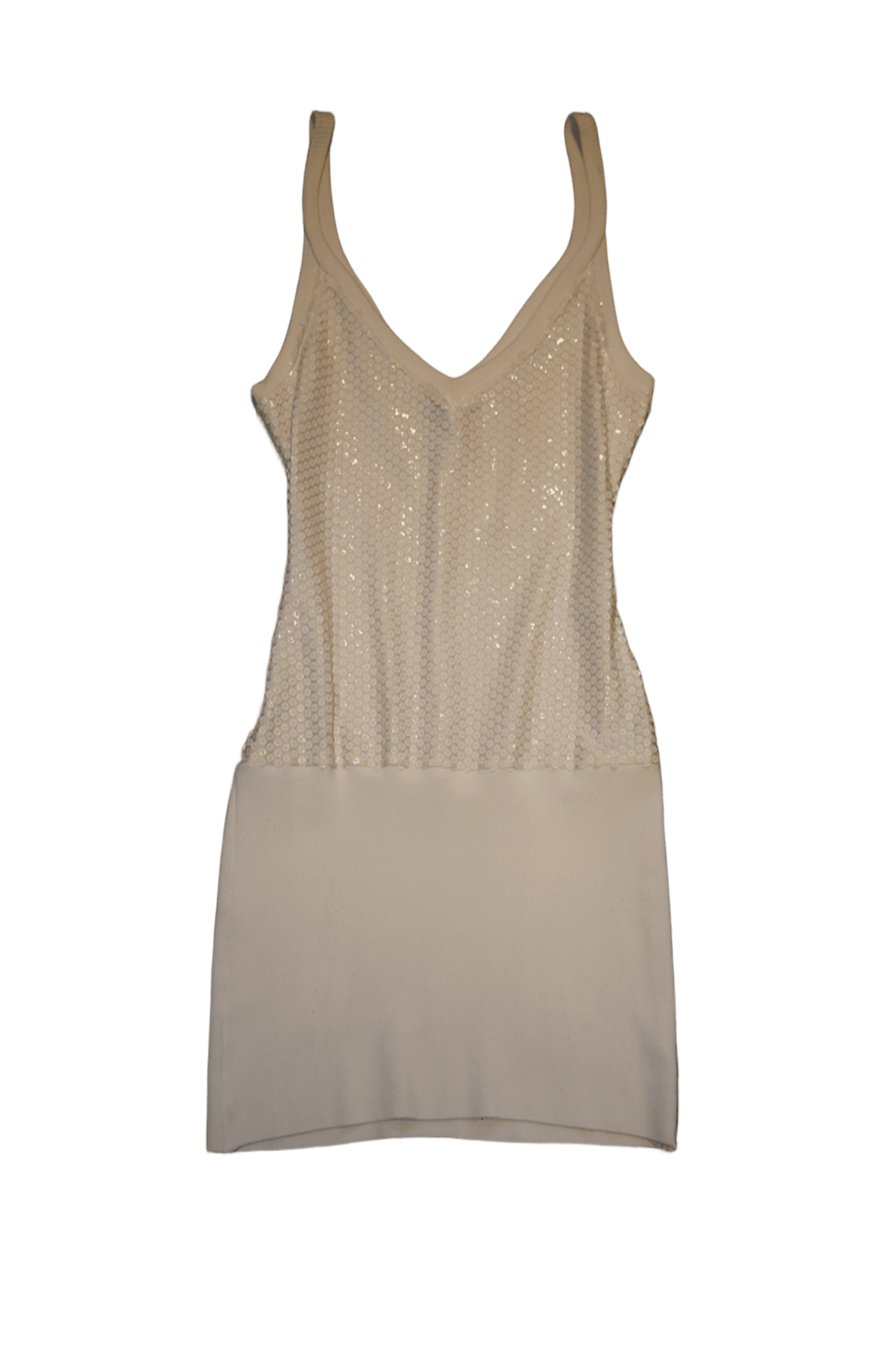 1990 OZBEK / BODY CONSCIOUS CAMISOLE DRESS IN SEQUIN JERSEY