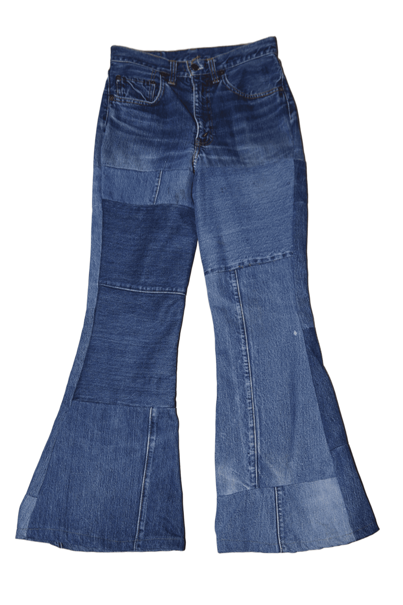 1970 LEVIS / RE CONSTRUCTION FLARE DENIM PANTS 505 SINGLE