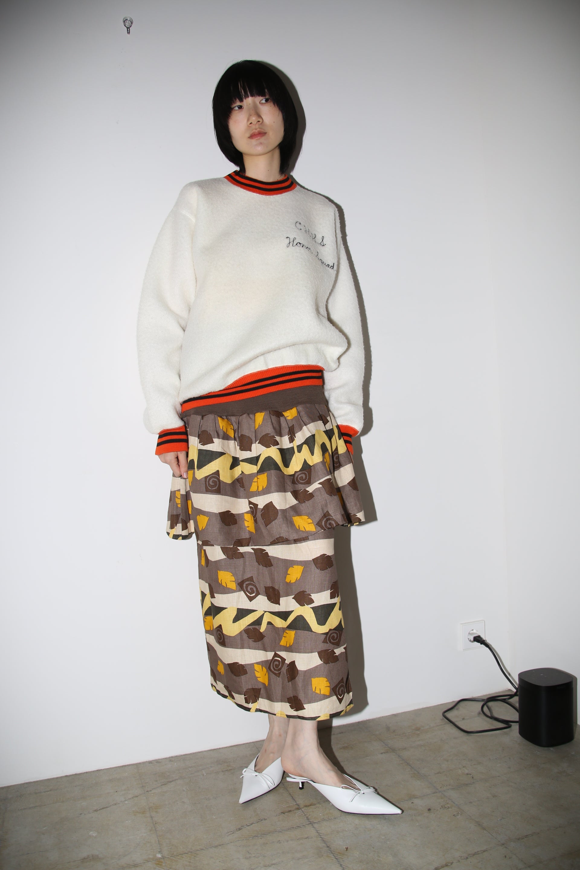 1960 CHAMPION / PULLOVER FLEECE SHIRT WITH EMBROIDERY