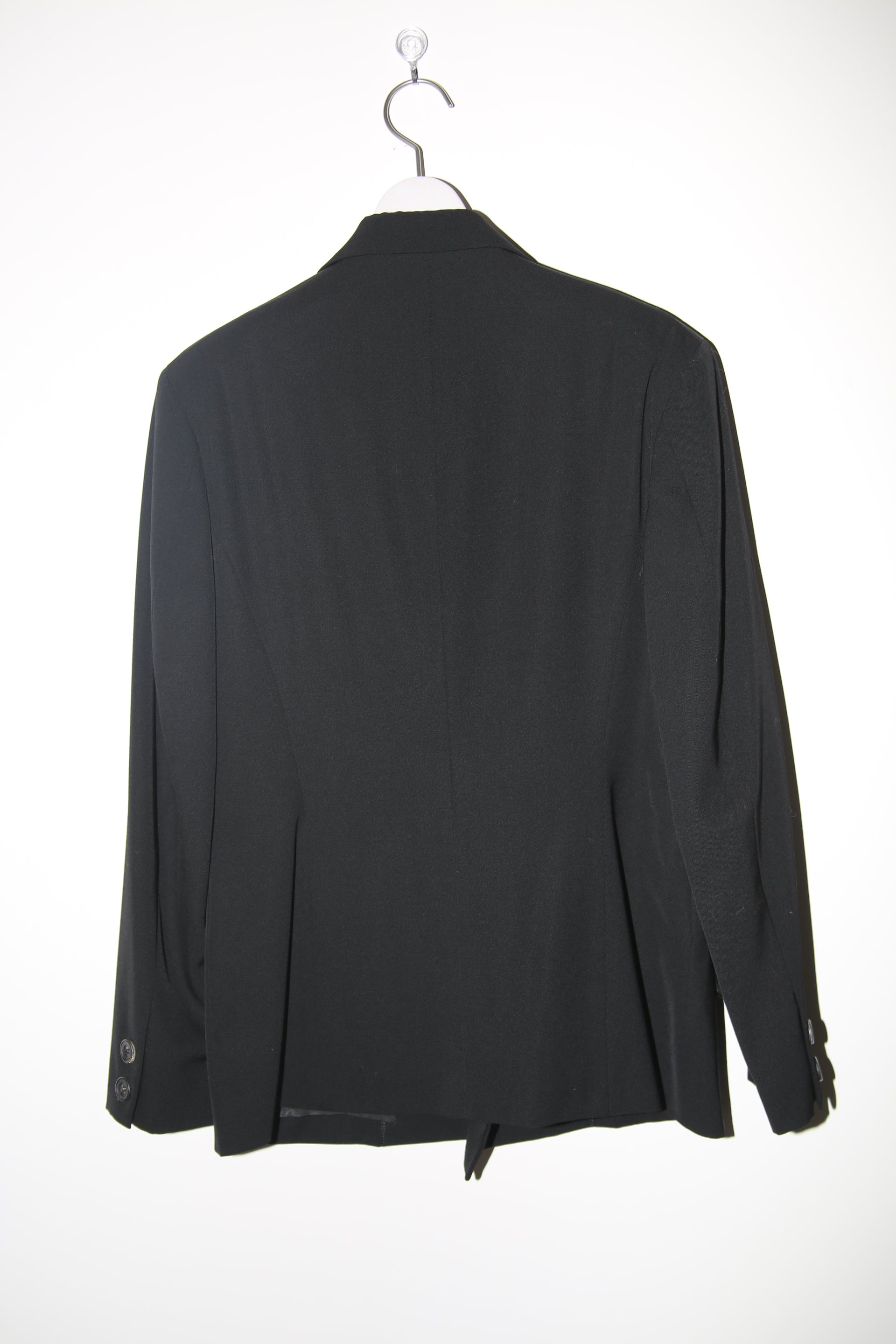 1980 YOHJI YAMAMOTO / DOUBLE BREASTED TAILORED JACKET IN WOOL GABADINE