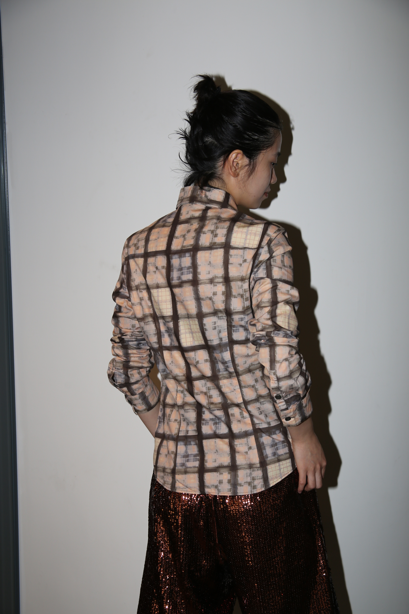 2000 MIU MIU / trompe-l'oeil COTTON SHIRT