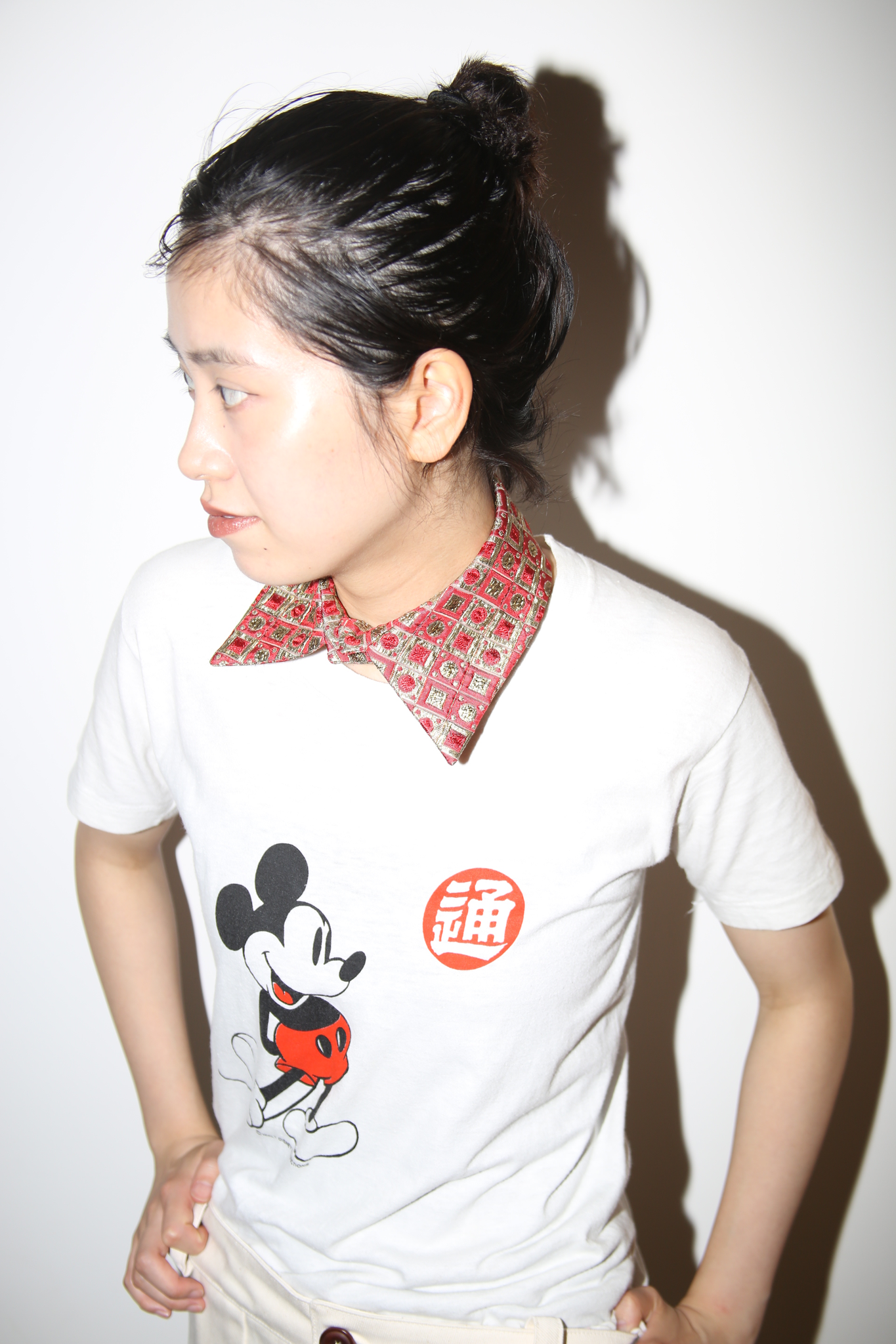 MIU MIU / DETACHABLE COLLAR IN SILK JACQUARD