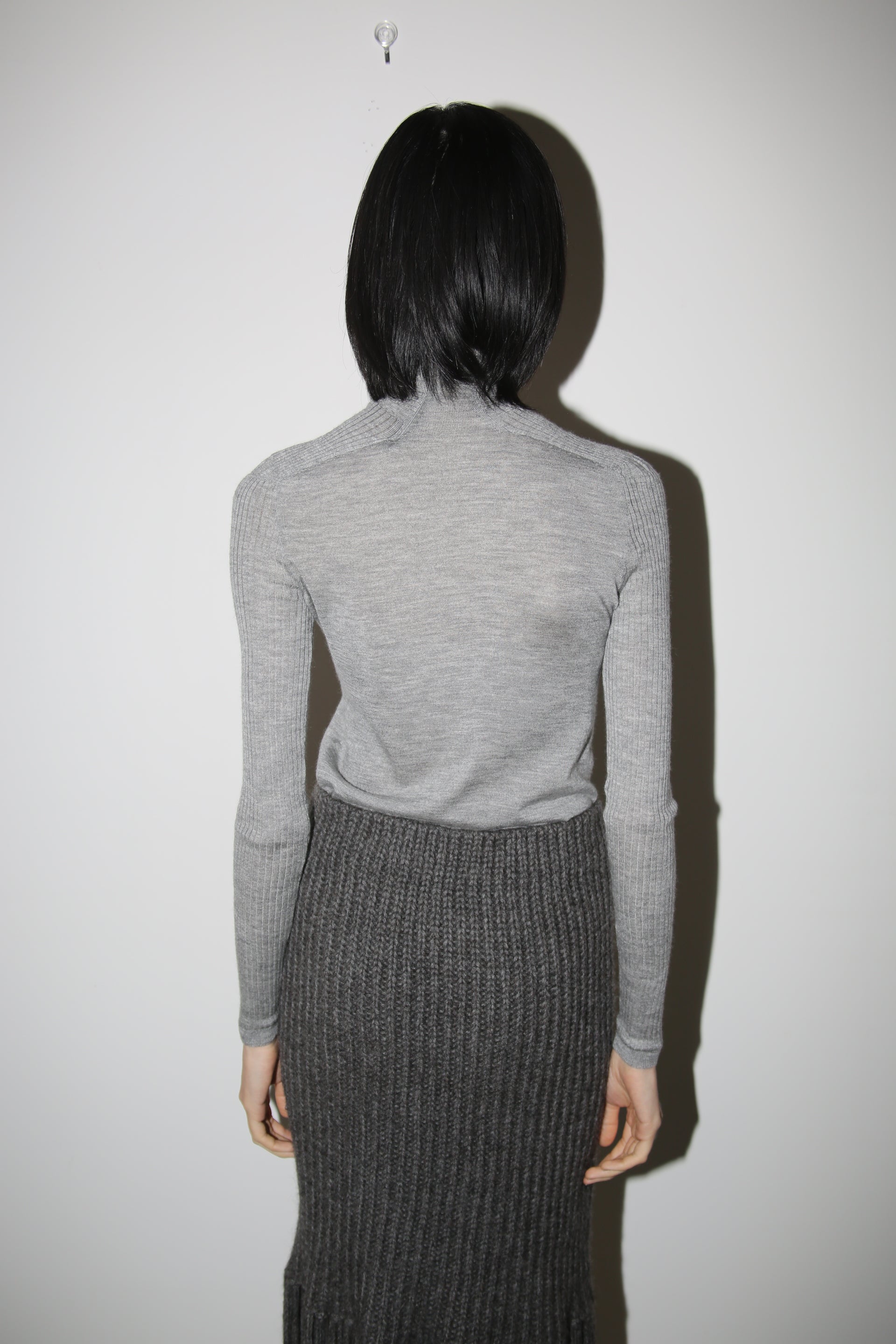 JIL SANDER / HIGH NECK SILK CASHMERE KNIT SWEATER – fernweh