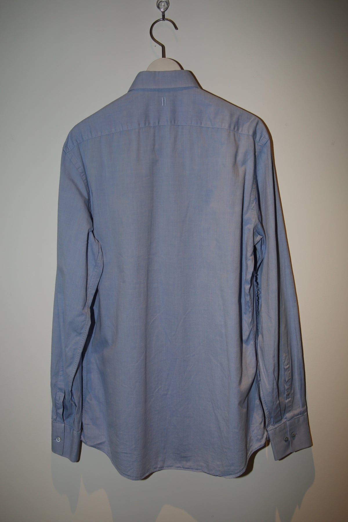 2000 NEIL BARRETT / LAYER PANEL DRESS SHIRT IN COTTON