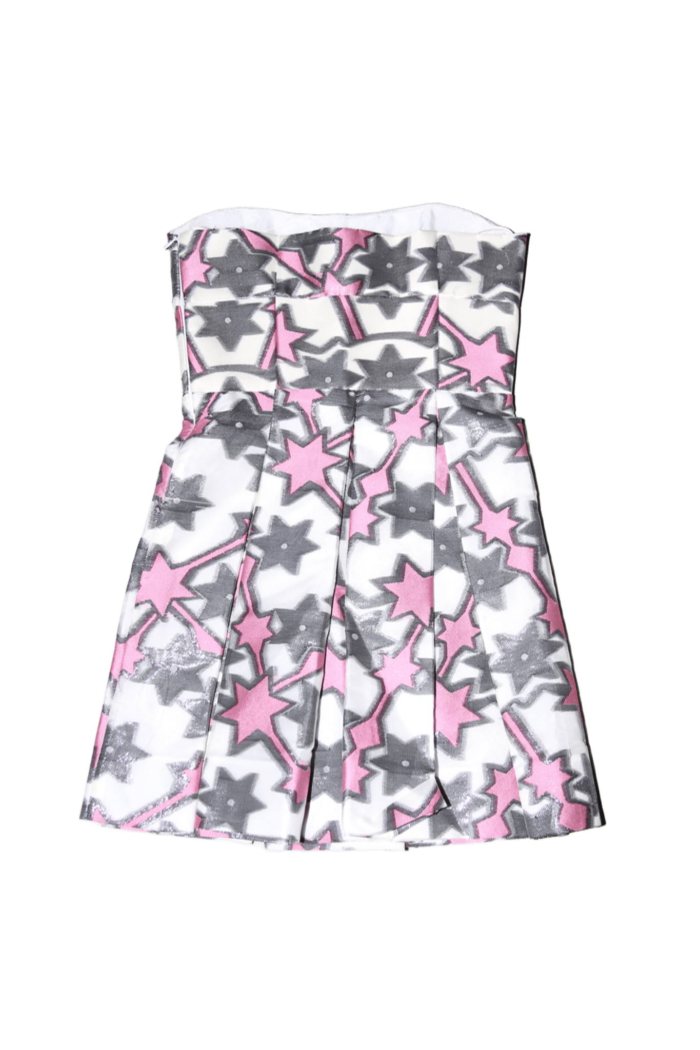 2011 MIU MIU / BARE TOP MINI DRESS IN SILK JACQUARD