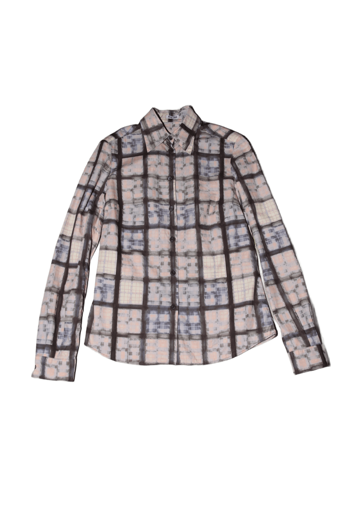 2000 MIU MIU / trompe-l'oeil COTTON SHIRT