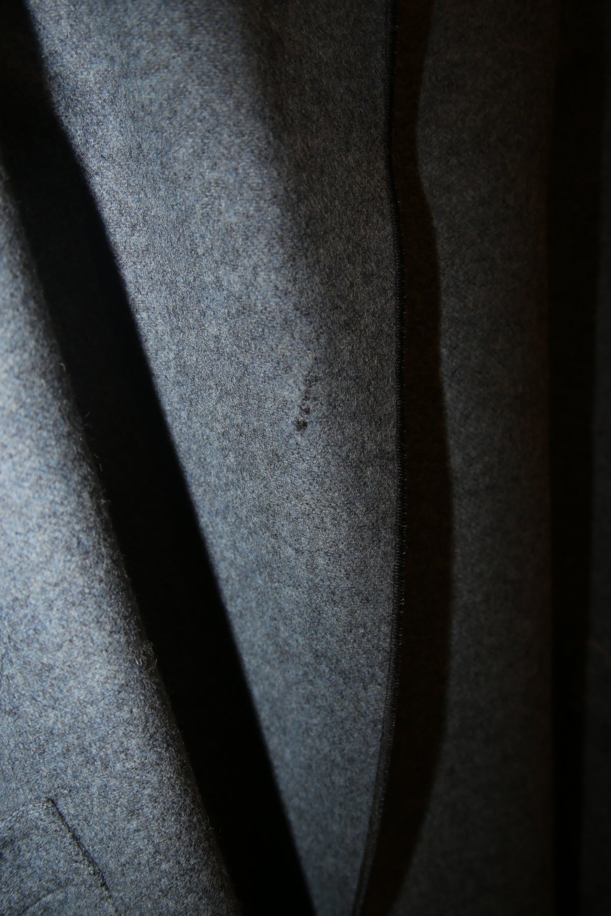 1990 ESKANDAR / CASHMERE WOOL RIVER COAT IN PETROL BLUE