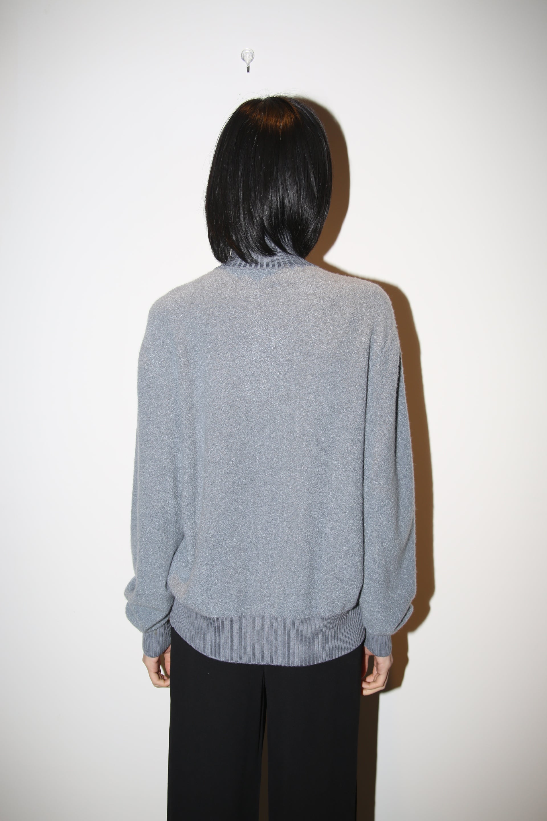 GIORGIO ARMANI / CASHMRE PILE DRIVERS KNIT SWEATER WITH DOUBLE ZIPPER