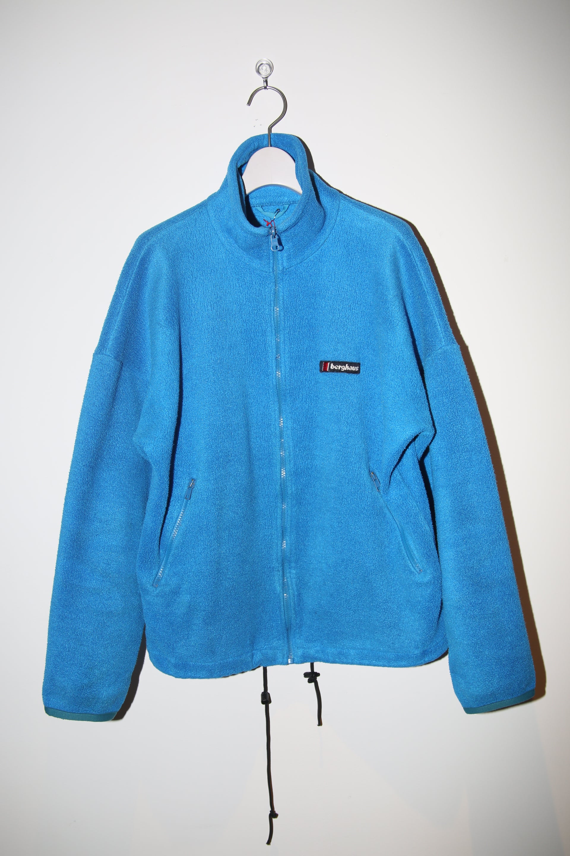 1990 BERGHAUS / POLARTEC FLEECE JACKET IN LIGHT BLUE : SIZE M
