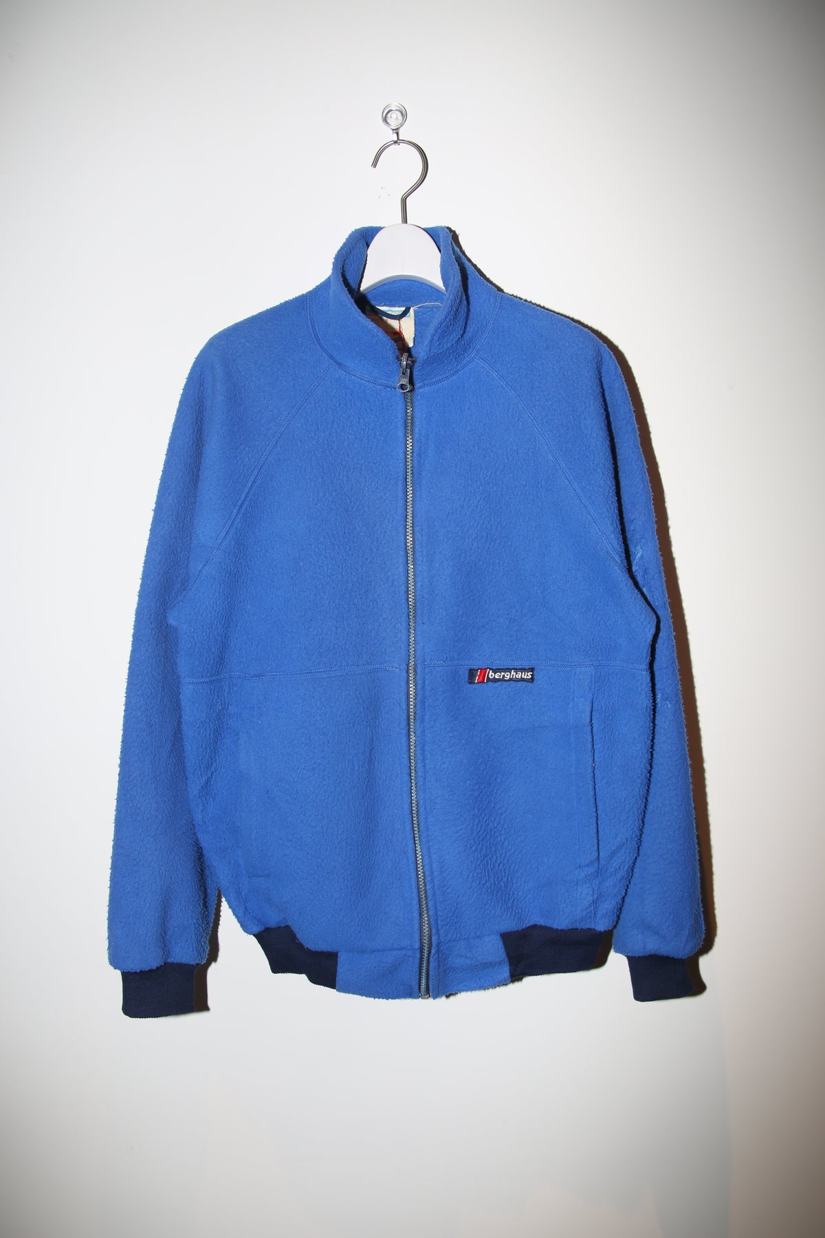 1980 BERGHAUS / POLARTEC FLEECE JACKET IN BLUE : SIZE M