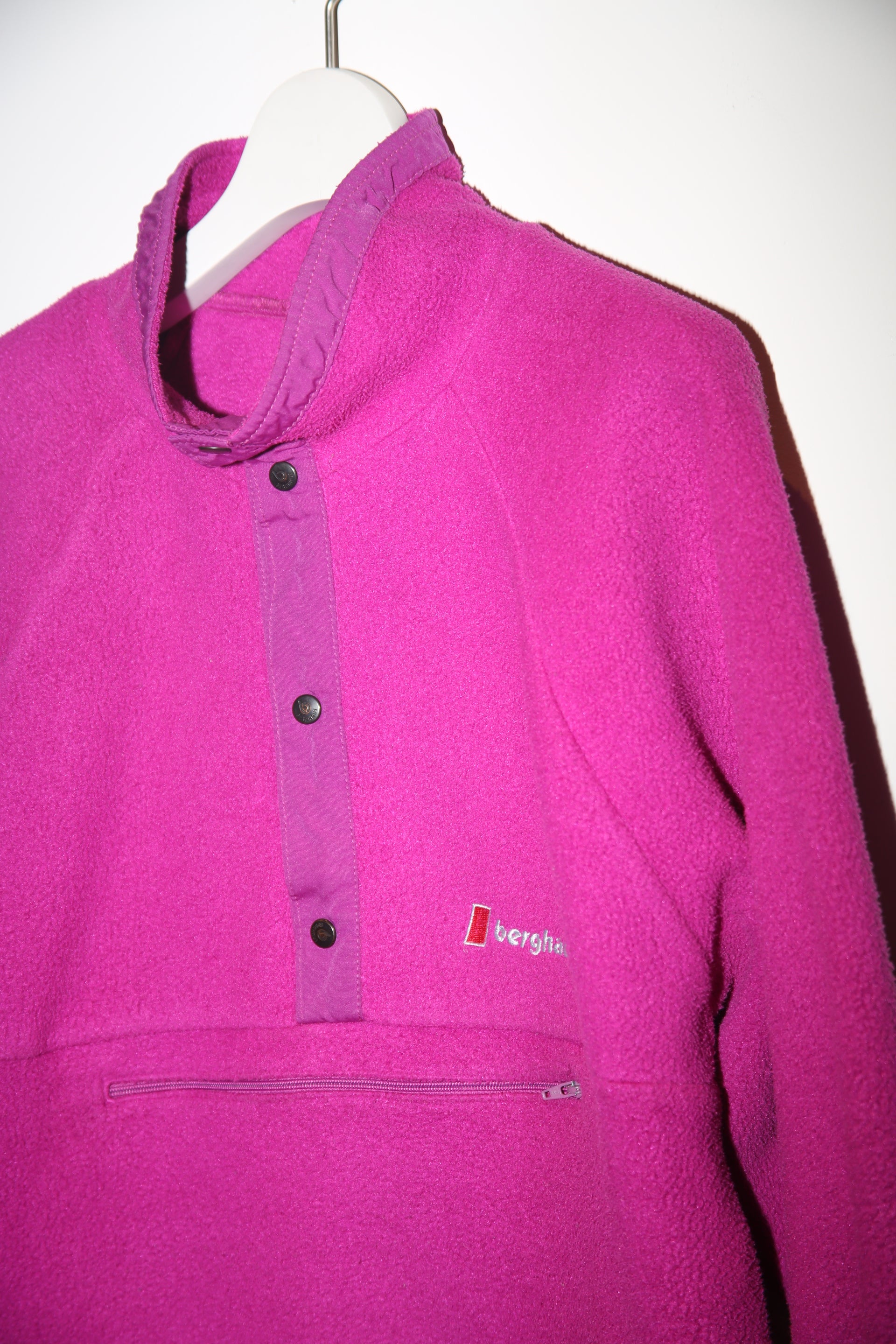 1980 BERGHAUS / POLARTEC FLEECE JACKET IN PINK : SIZE S<ABOUT>