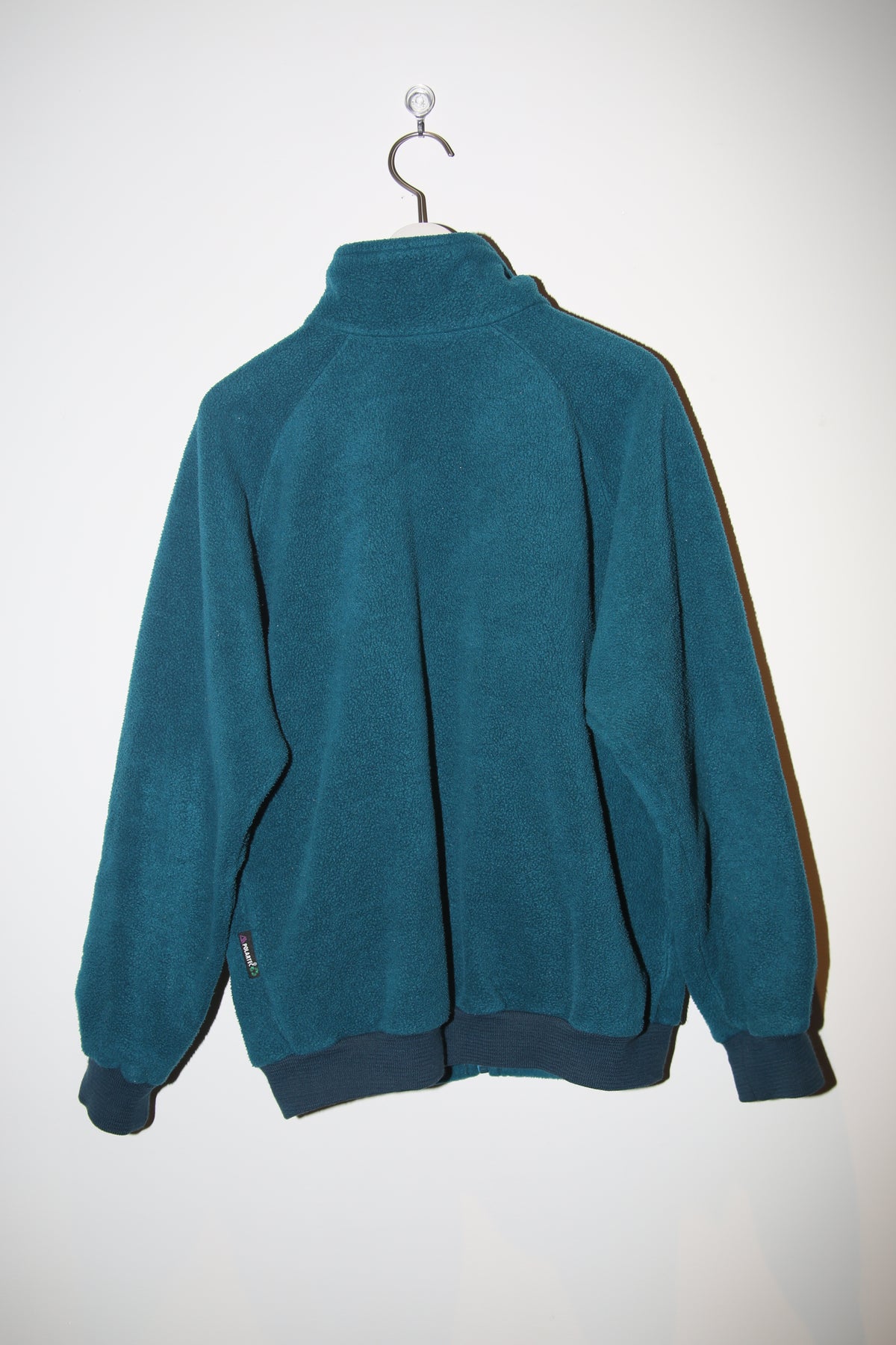1990 BERGHAUS / POLARTEC FLEECE JACKET IN TEAL : SIZE S