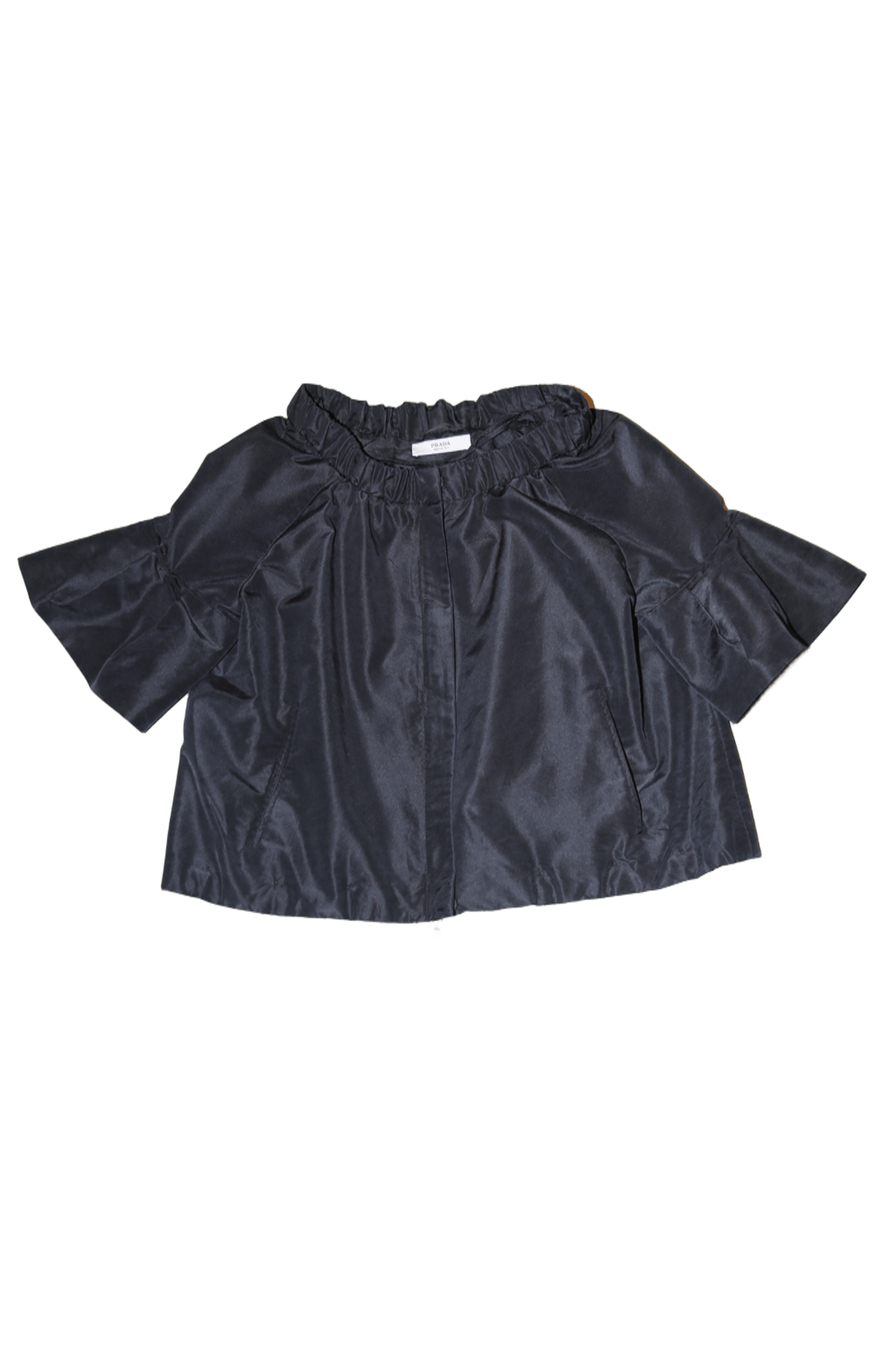 2007 PRADA / SILK TAFFETA LIGHT JACKET WITH DOUBLE ZIPPER