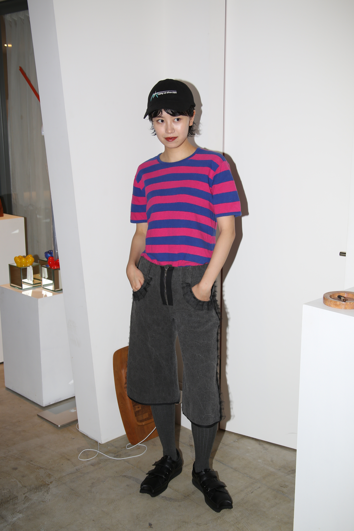 1990 TRICOT COMME DES GARCONS / PATCH WORK BORDER T-SHIRT