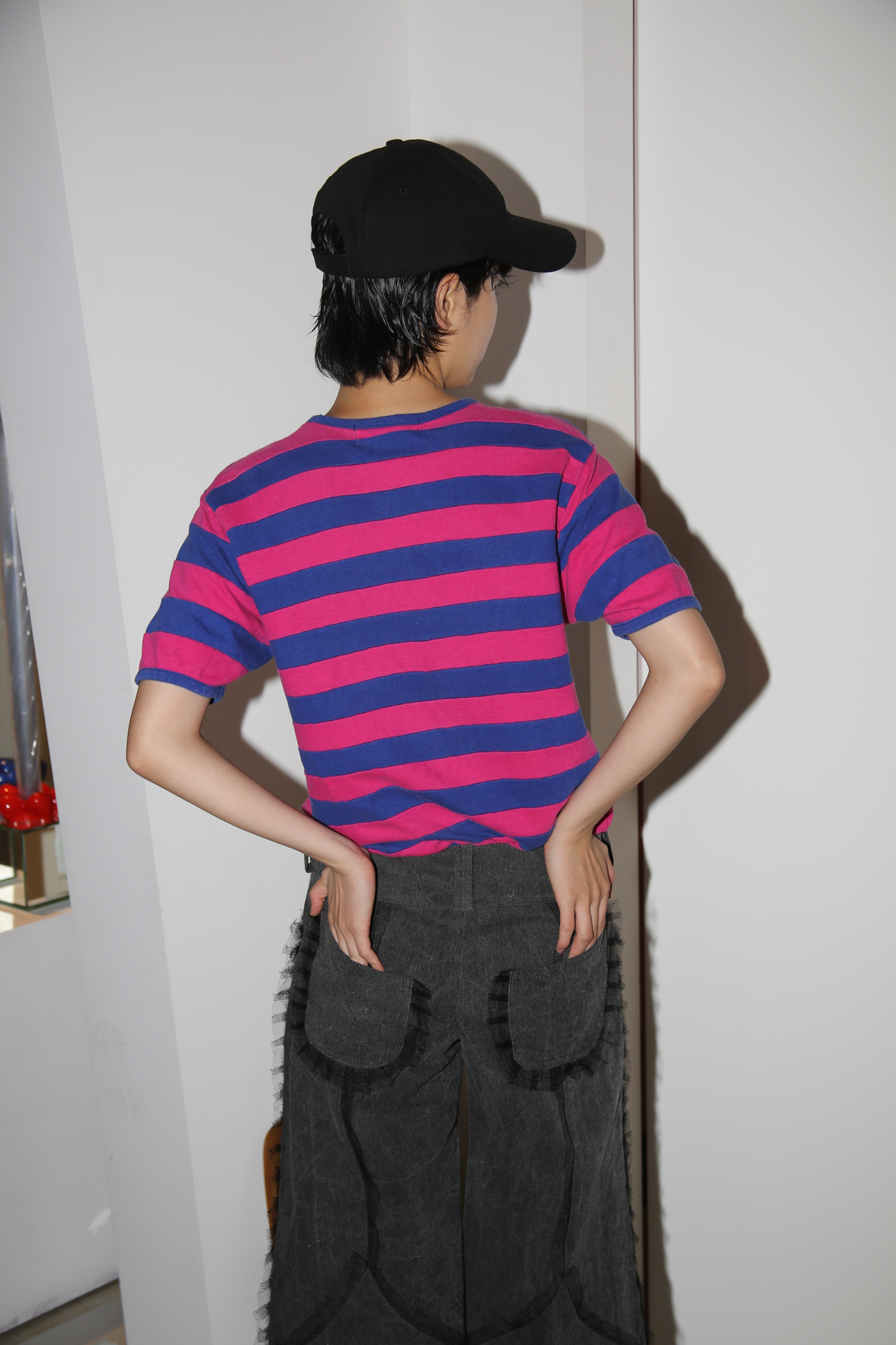 1990 TRICOT COMME DES GARCONS / PATCH WORK BORDER T-SHIRT