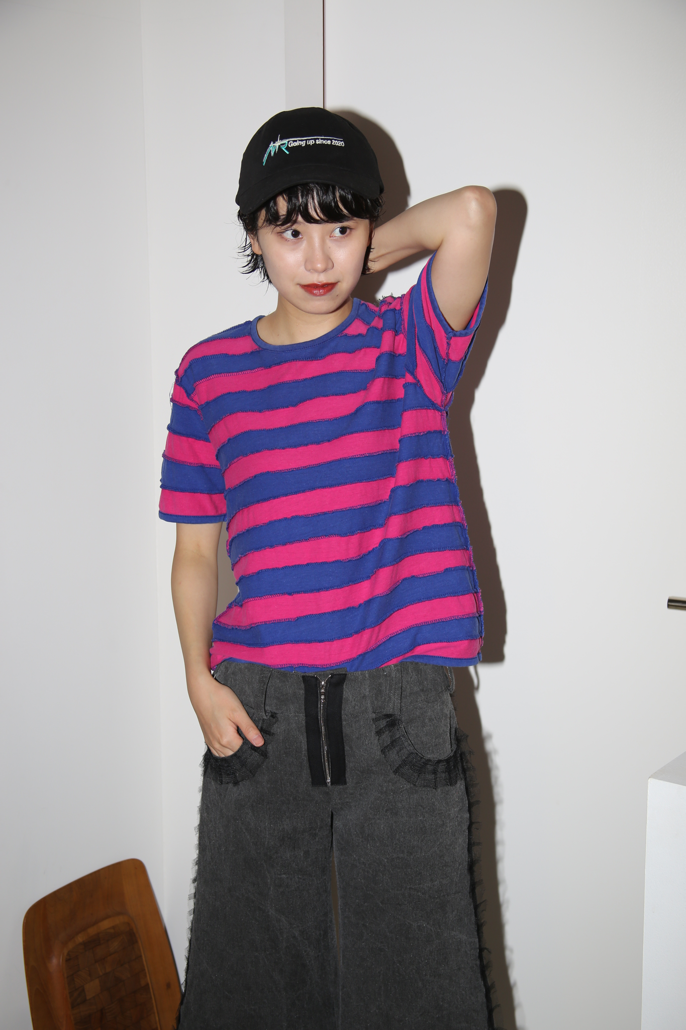 1990 TRICOT COMME DES GARCONS / PATCH WORK BORDER T-SHIRT