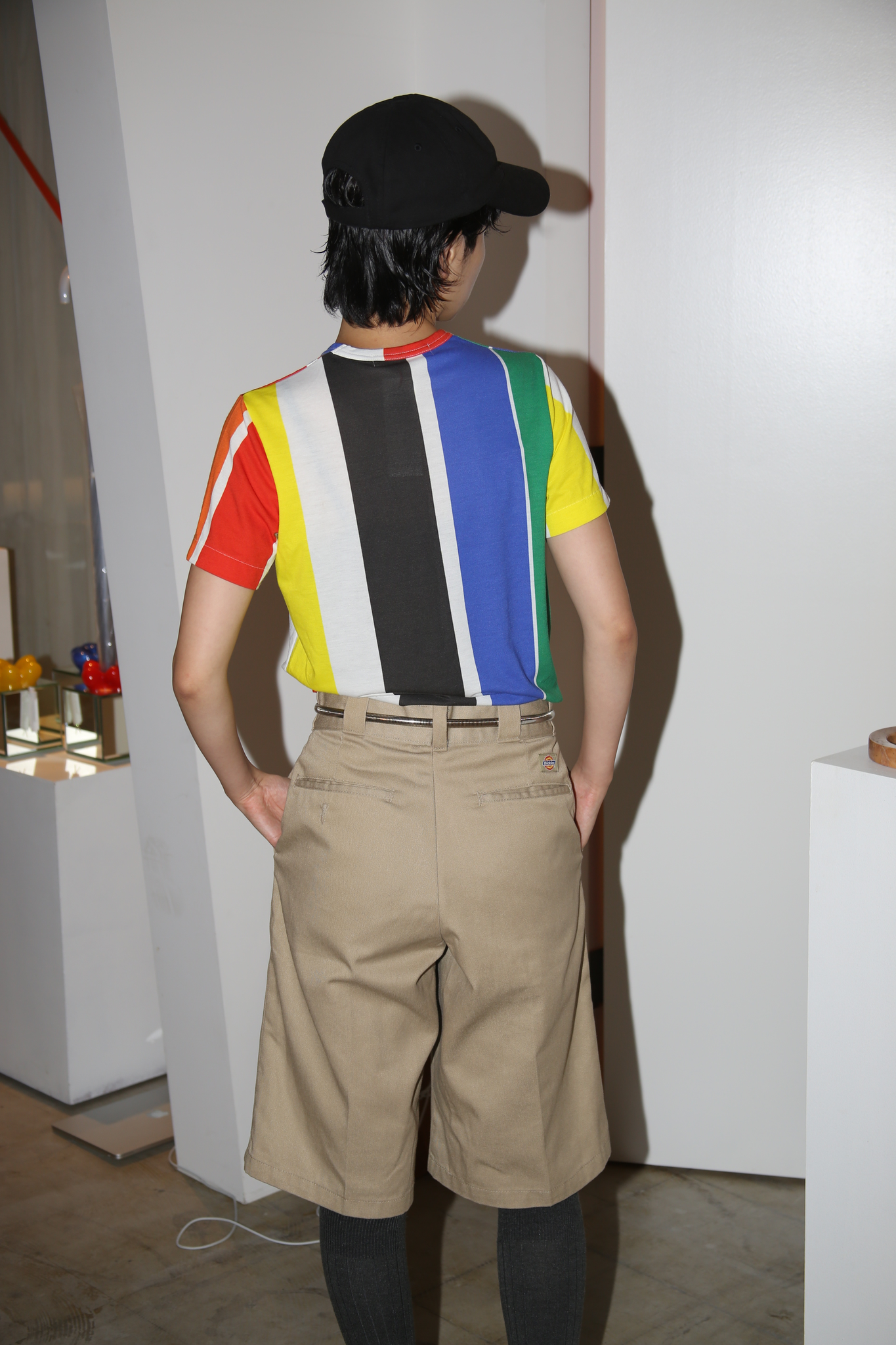 2000 JUNYA WATANABE / CRAZY STRIPE PRINT T-SHIRT