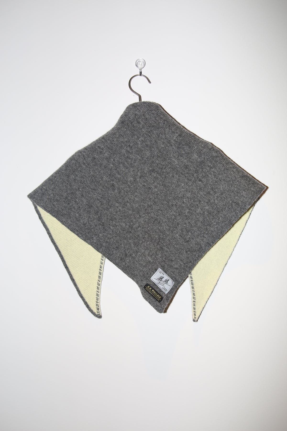 B.B. WALLACE / ADAMS BANDANA IN FLANNEL GREY