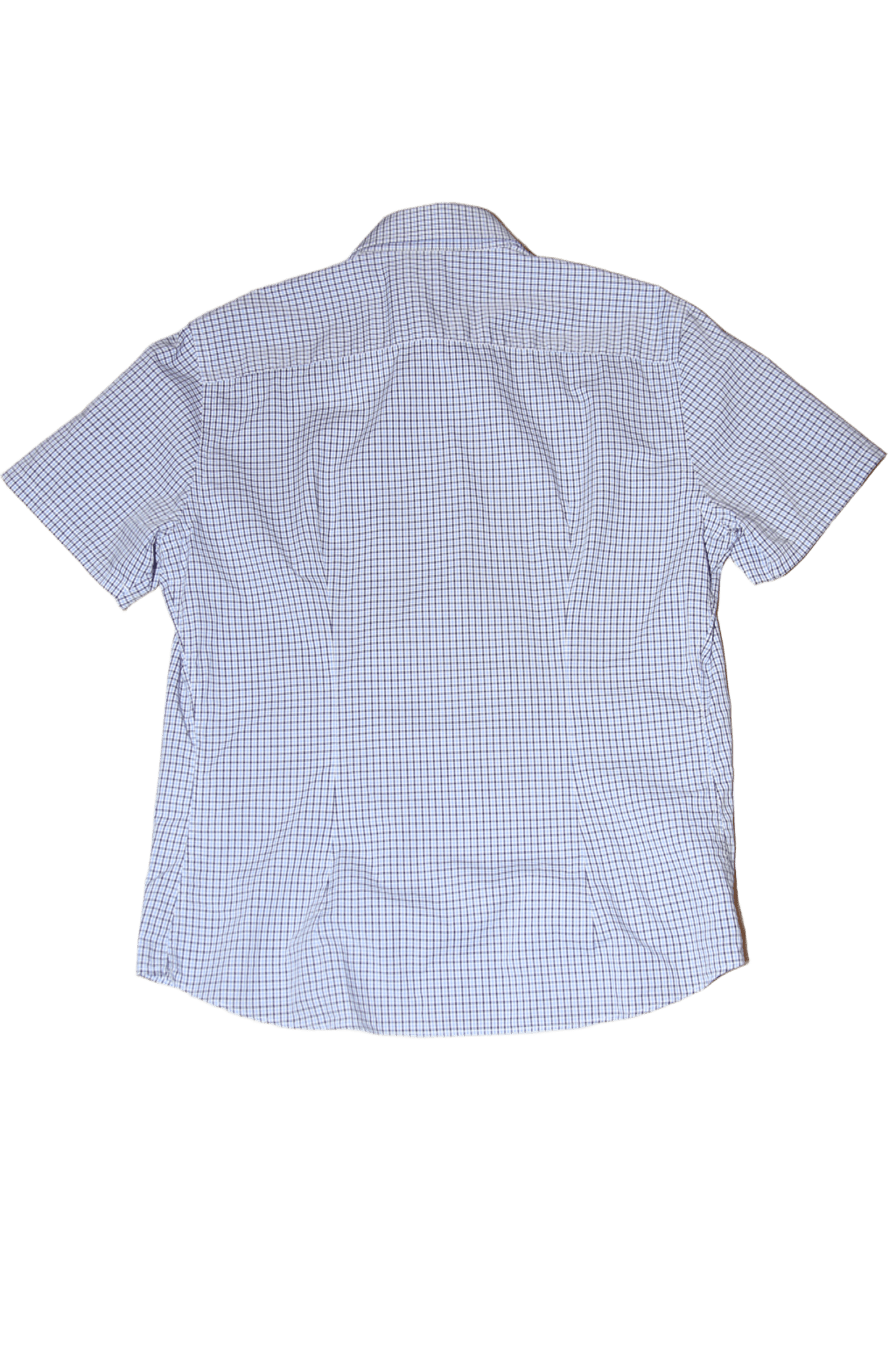 2013 PRADA / COTTON CHECK SHIRT IN LIGHT BLUE