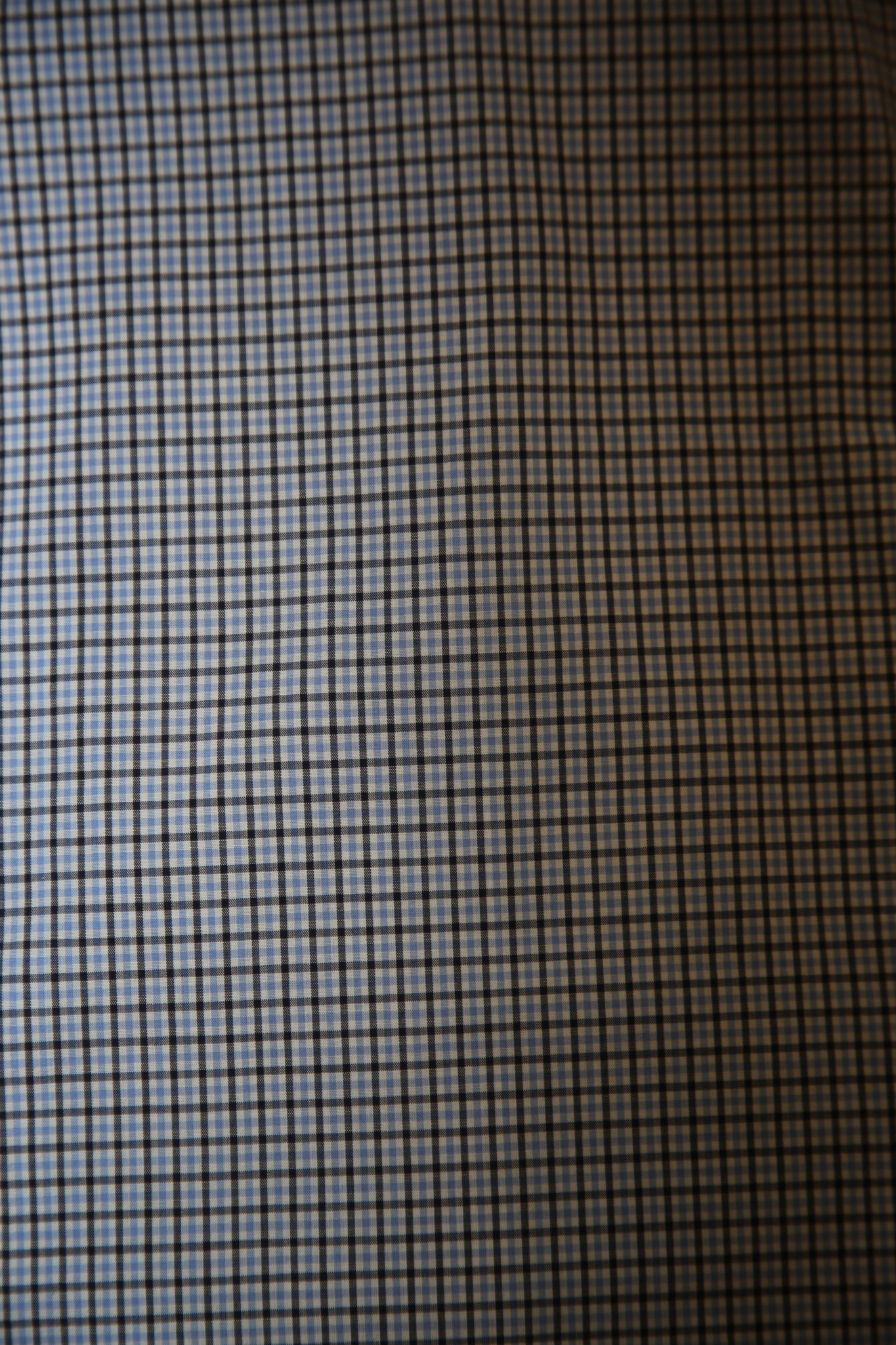2013 PRADA / COTTON CHECK SHIRT IN LIGHT BLUE