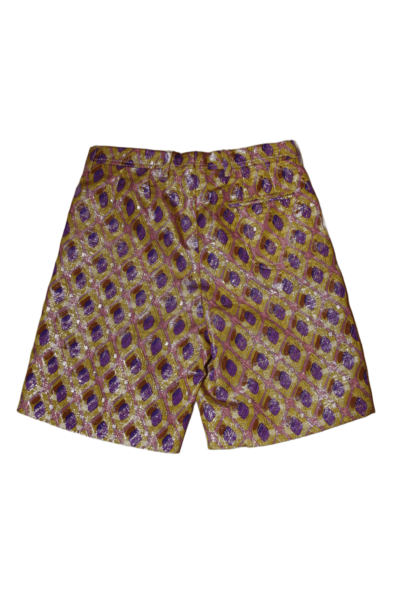 2009 MIU MIU / SILK JACQUARD SHORTS IN PINK GOLD
