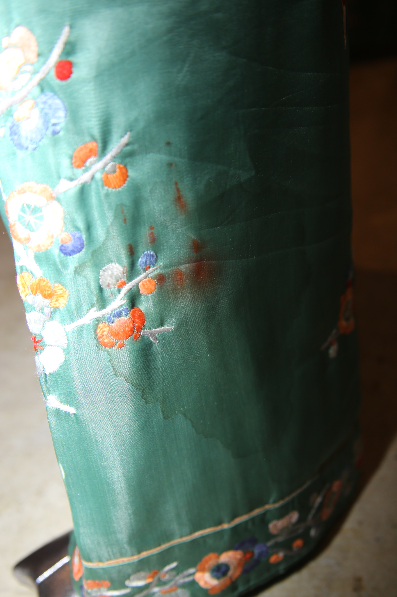 1920 VINTAGE / HAND EMBROIDERY LOUNGE PANTS IN SILK