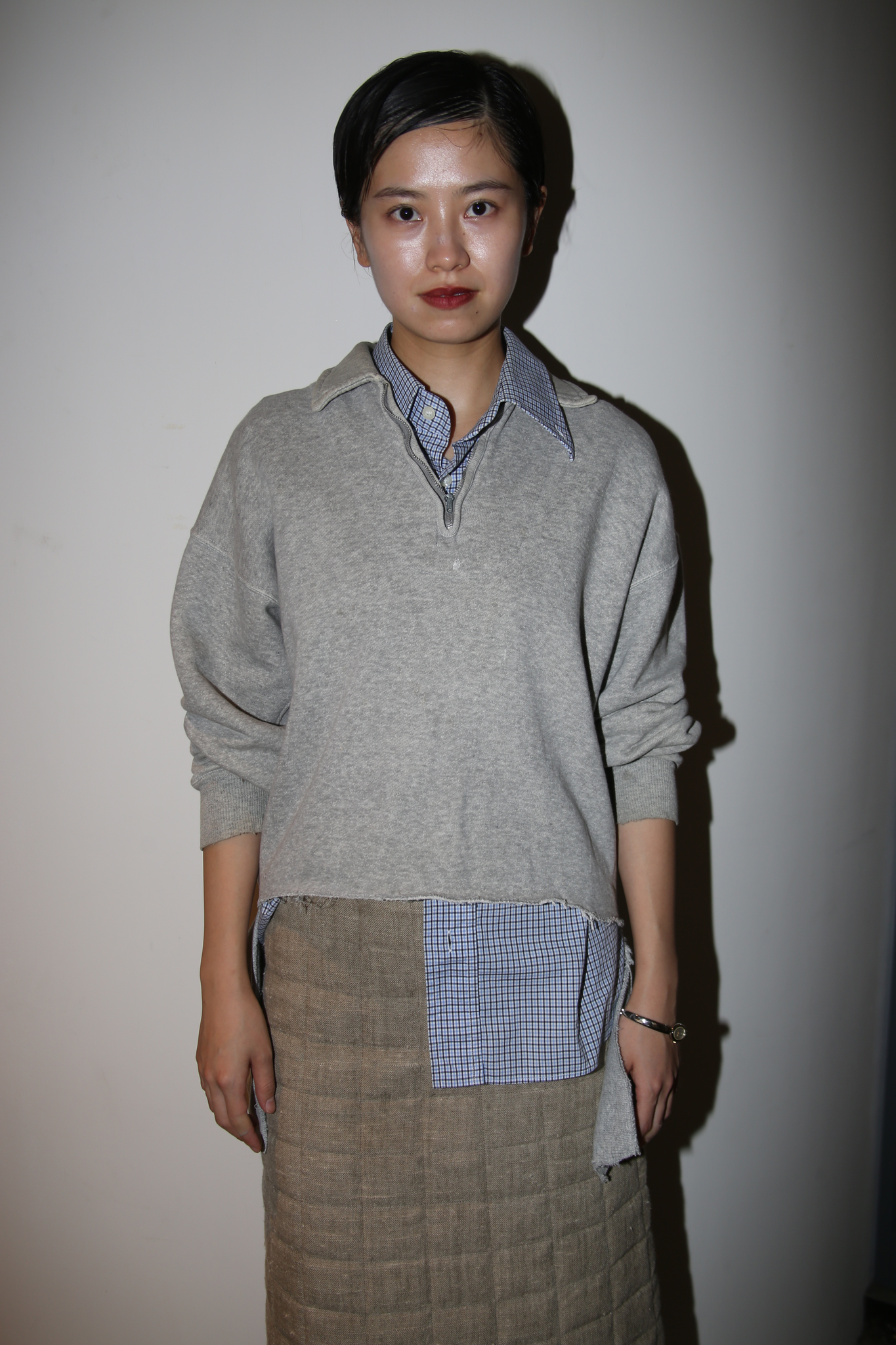 1960 BRENT / CLASH SWEAT POLO SHIRT WITH HALF ZIPPER