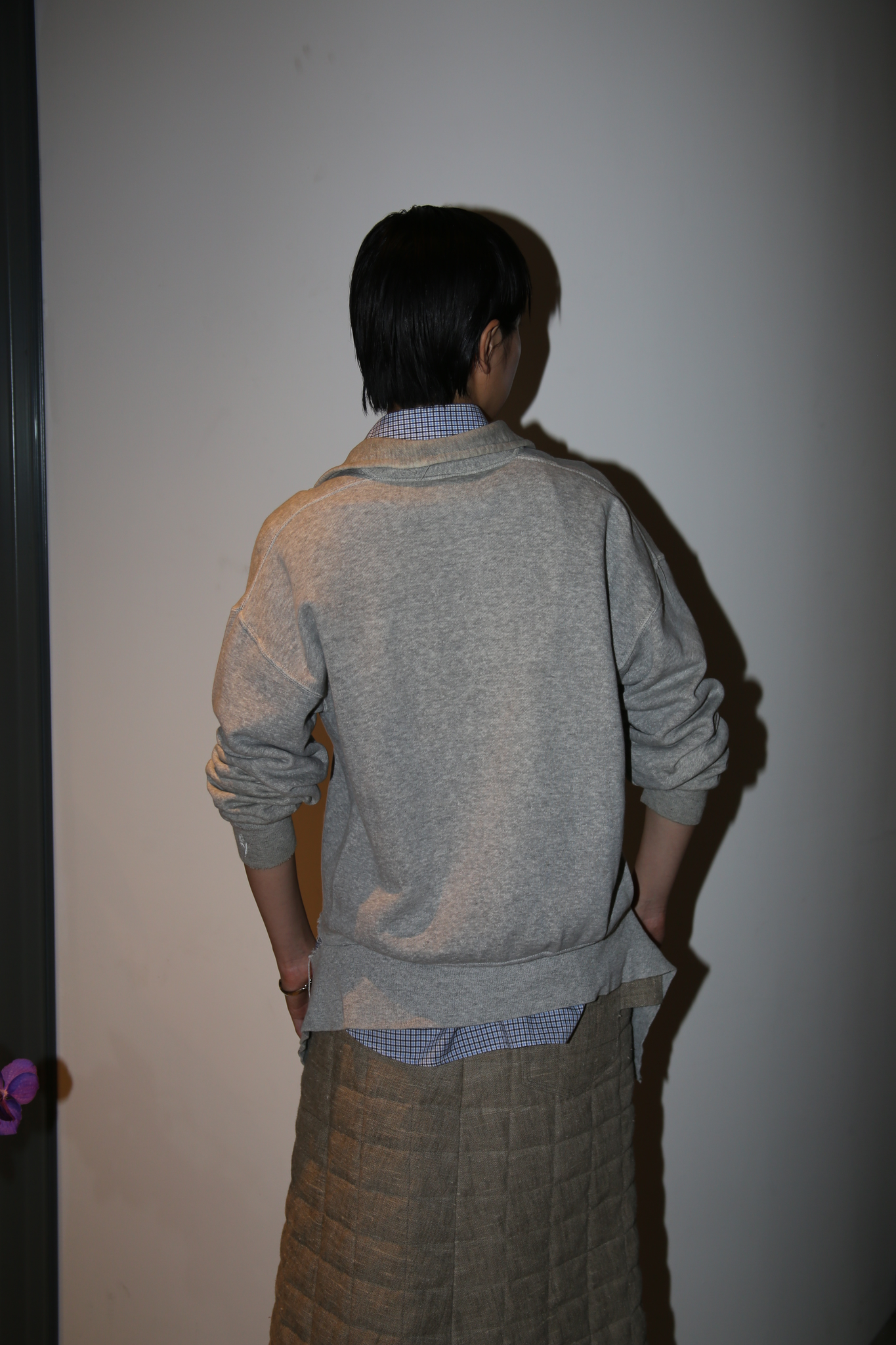 1960 BRENT / CLASH SWEAT POLO SHIRT WITH HALF ZIPPER